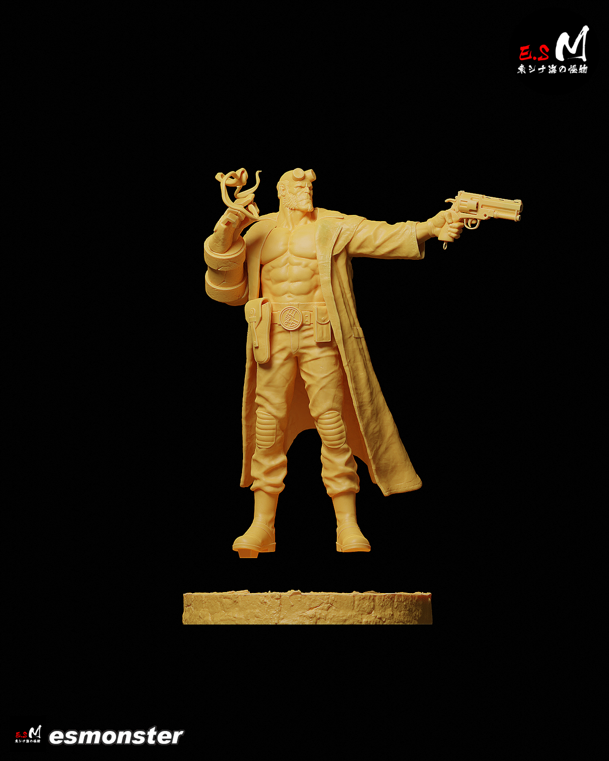 Hellboy Gun Style Dark Horse Unpainted Resin Garage Model Kit (1/6-1/12)