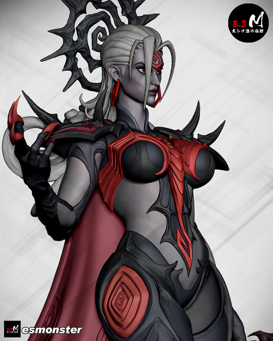 Black Queen Hela Style Marvel Unpainted Resin Garage Model Kit (1/6-1/12)