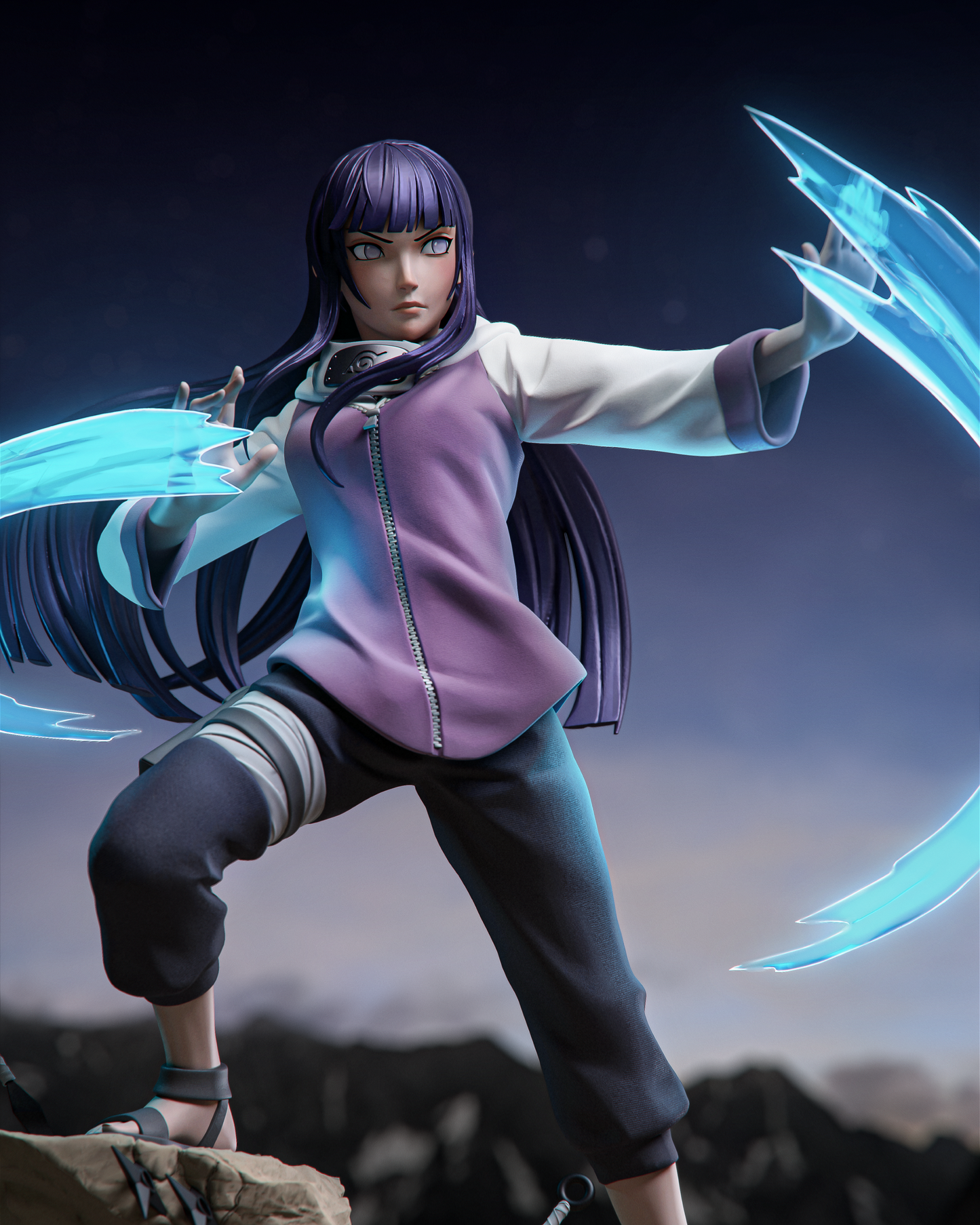 Hinata Style Gentle Fist Warrior Resin Kit – Unpainted 3D Printed Model Kit