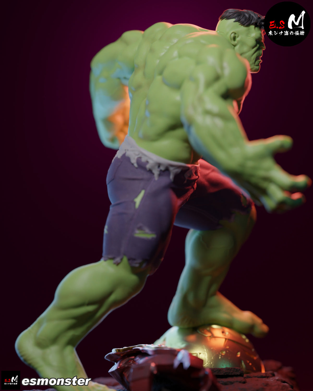 Hulk Style Marvel Unpainted Resin Garage Model Kit (1/6-1/12)