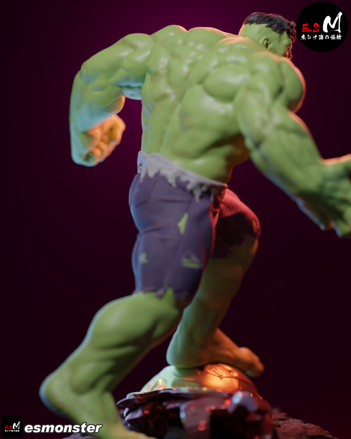 Hulk Style Marvel Unpainted Resin Garage Model Kit (1/6-1/12)