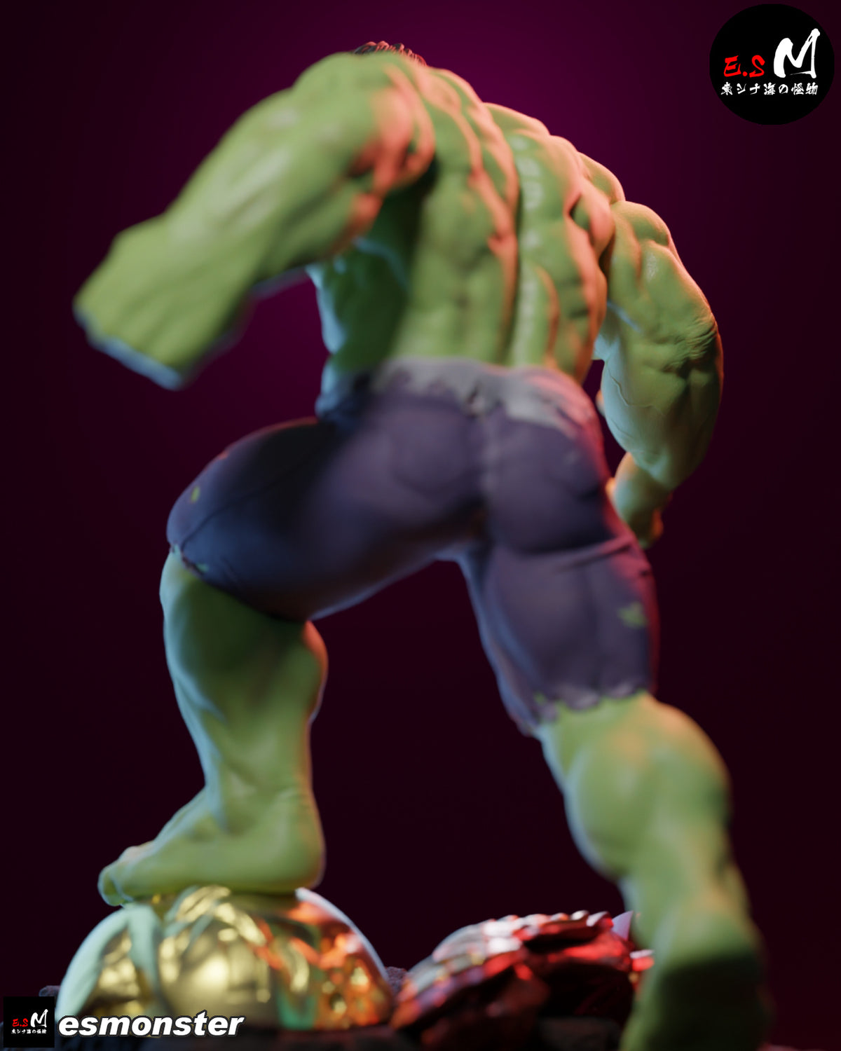 Hulk Style Marvel Unpainted Resin Garage Model Kit (1/6-1/12)