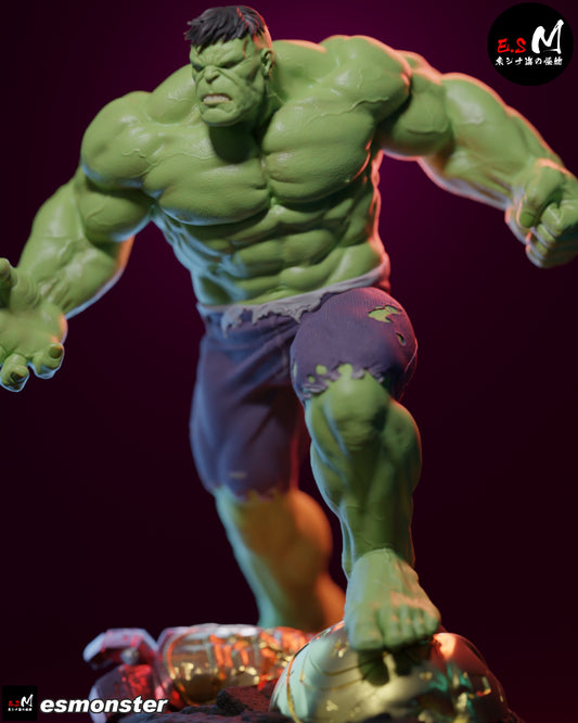 Hulk Style Marvel Unpainted Resin Garage Model Kit (1/6-1/12)