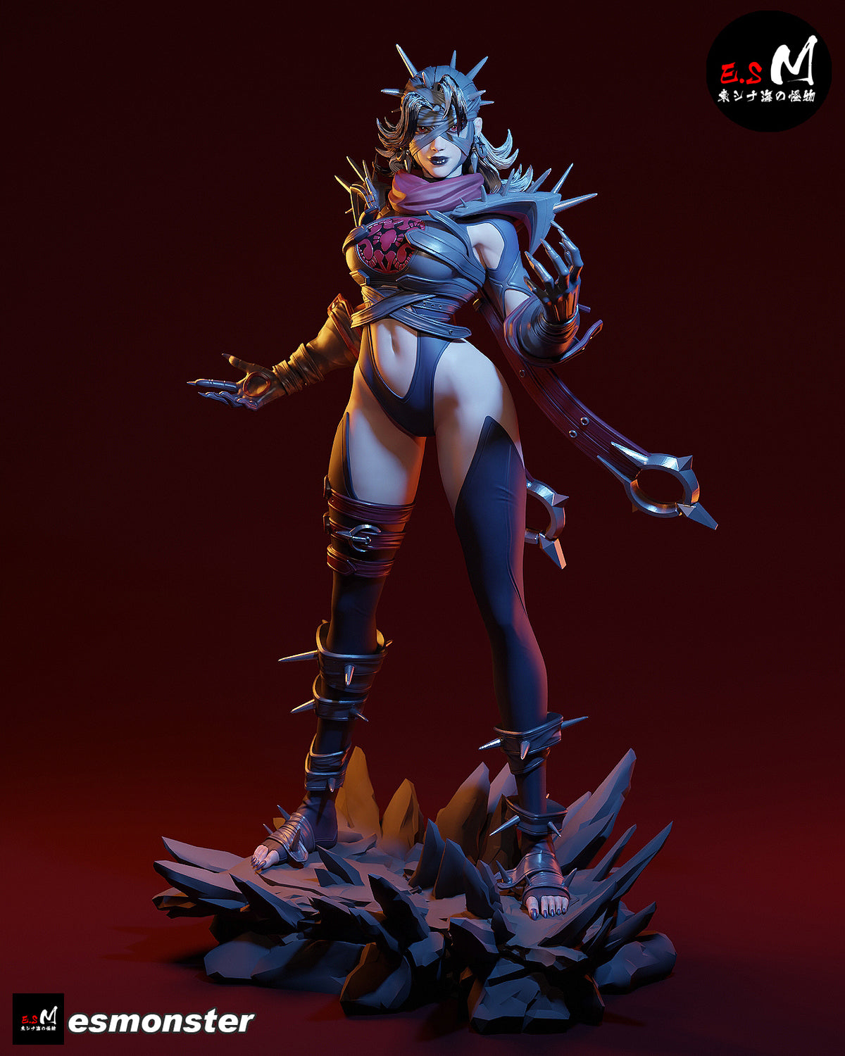 Susan Storm Malice Style Marvel Unpainted Resin Garage Model Kit (1/6-1/12)
