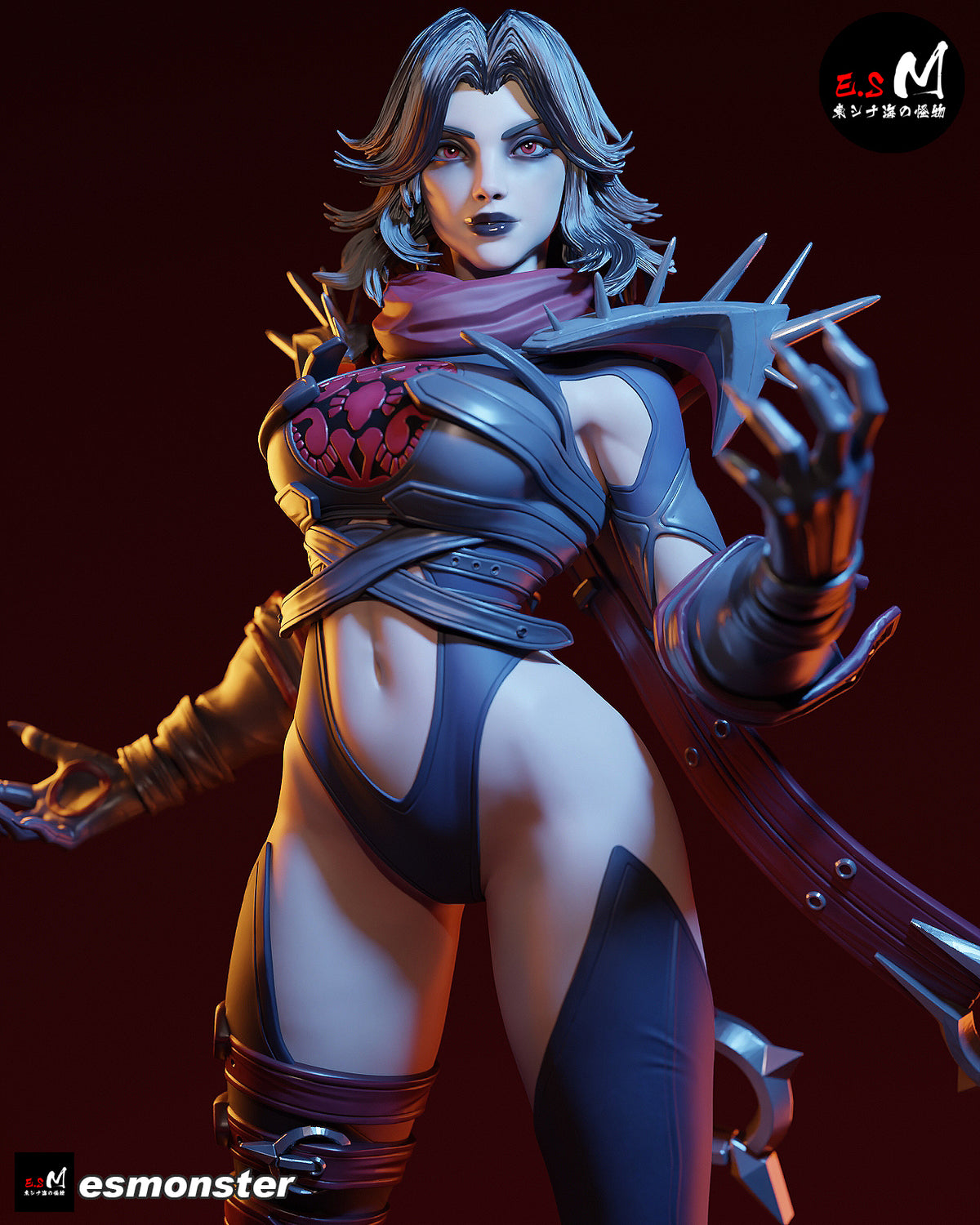Susan Storm Malice Style Marvel Unpainted Resin Garage Model Kit (1/6-1/12)