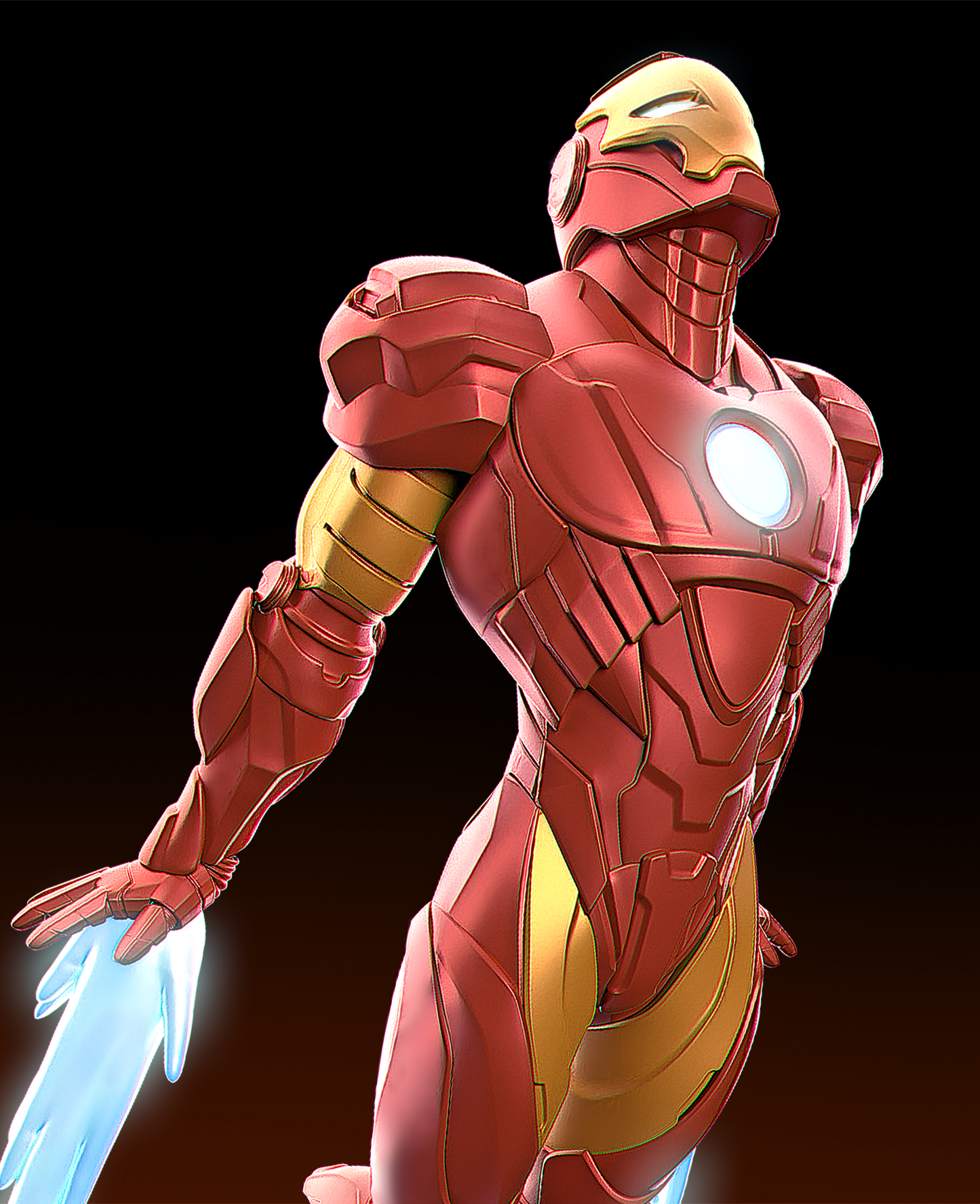 Iron Man Style Armored Avenger – Unpainted 3D Printed Model Kit