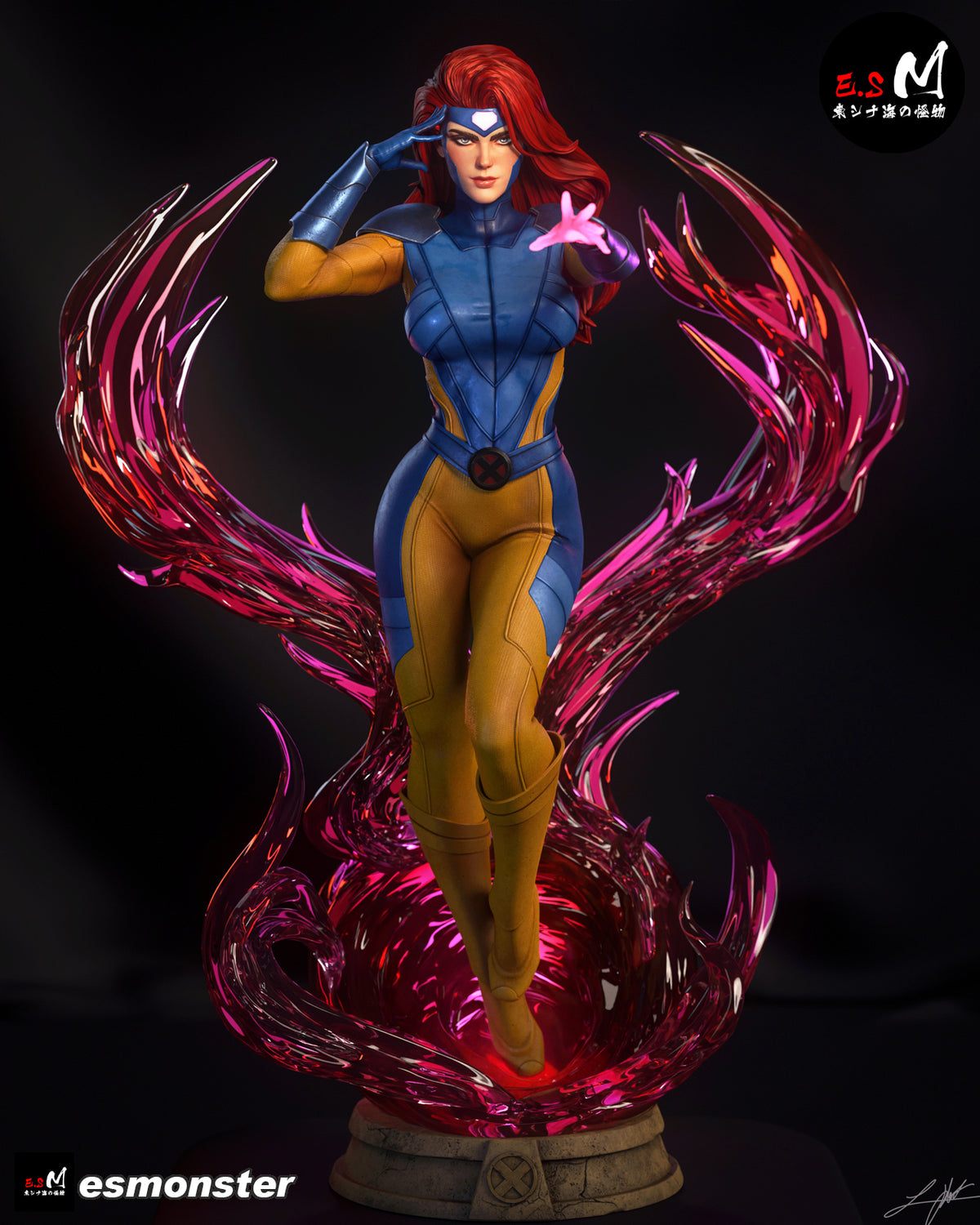 Magic Aura Jean Grey Style X-Men Unpainted Resin Garage Kit (1/6-1/12)