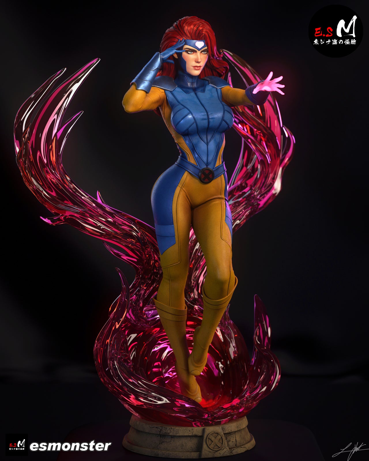 Magic Aura Jean Grey Style X-Men Unpainted Resin Garage Kit (1/6-1/12)