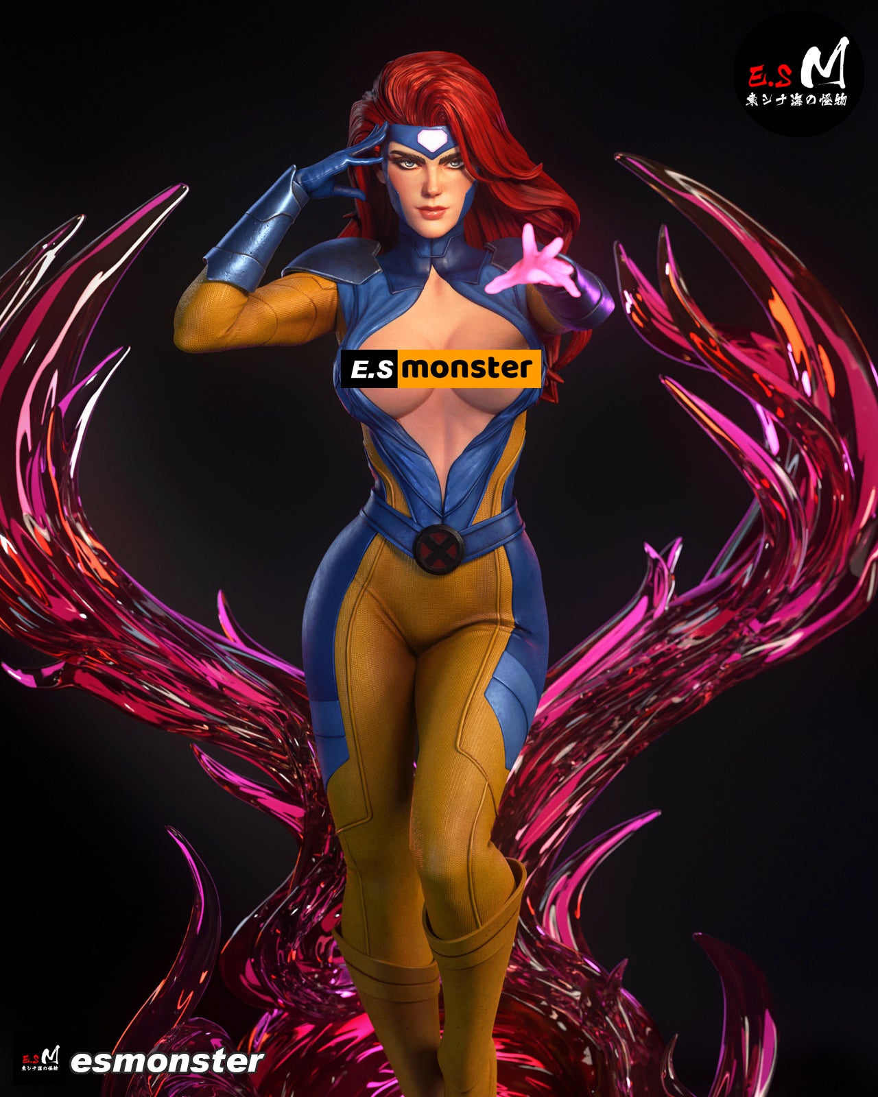 Magic Aura Jean Grey Style X-Men Unpainted Resin Garage Kit (1/6-1/12)