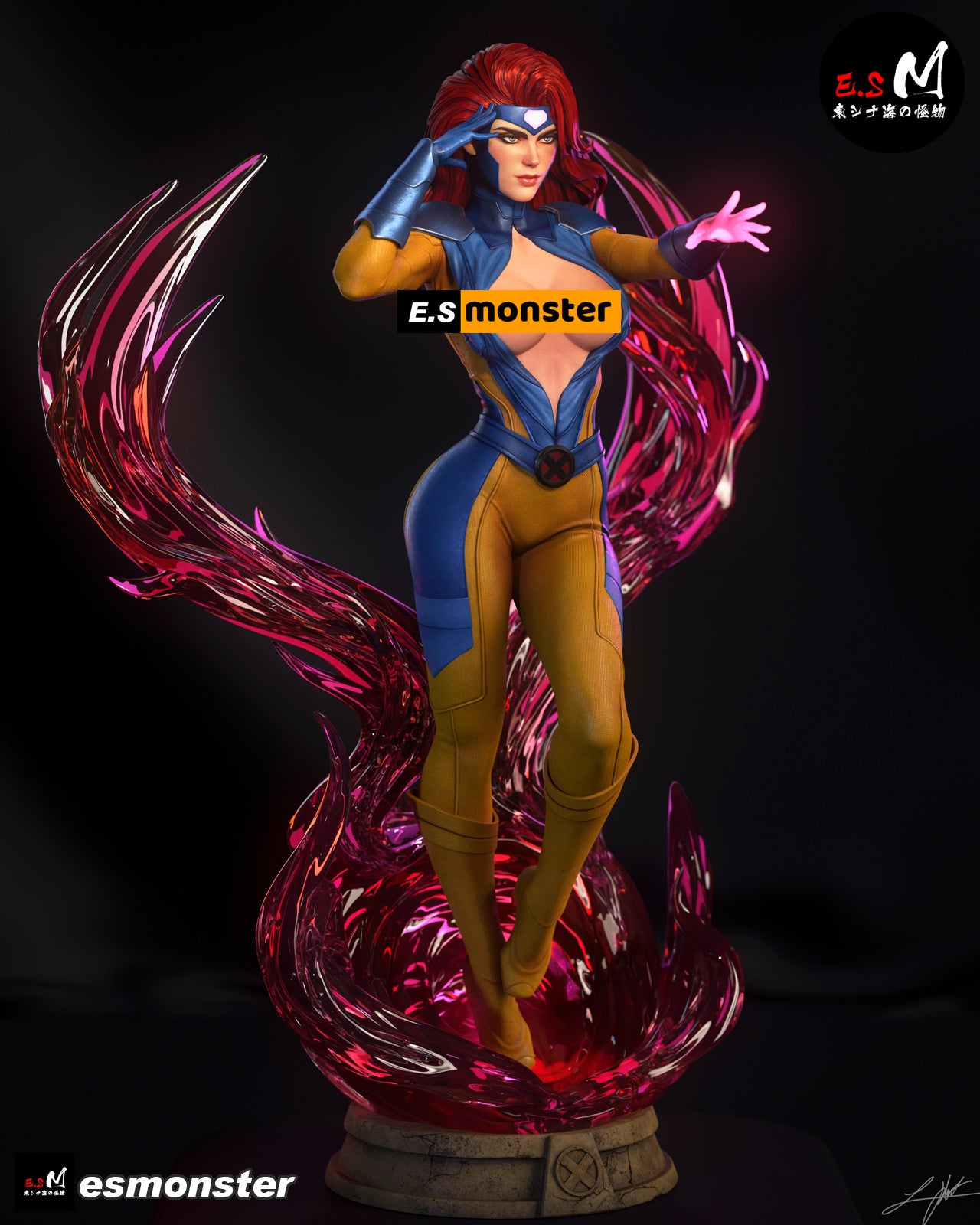 Magic Aura Jean Grey Style X-Men Unpainted Resin Garage Kit (1/6-1/12)