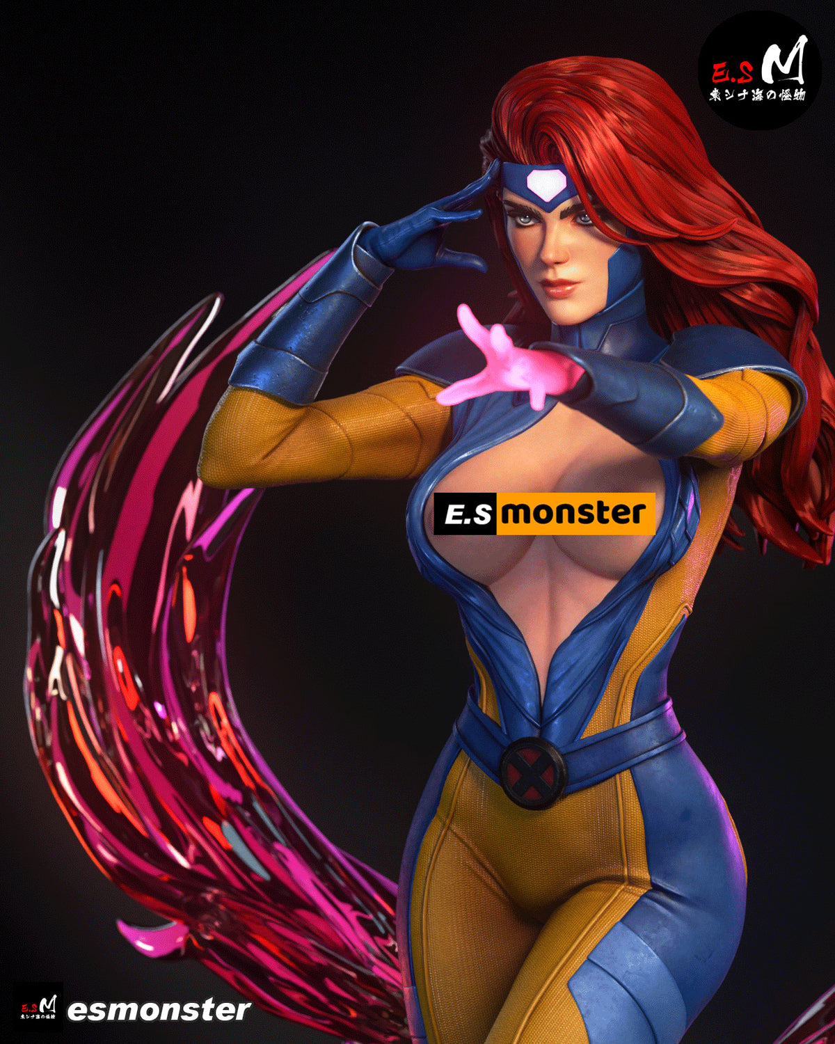Magic Aura Jean Grey Style X-Men Unpainted Resin Garage Kit (1/6-1/12)