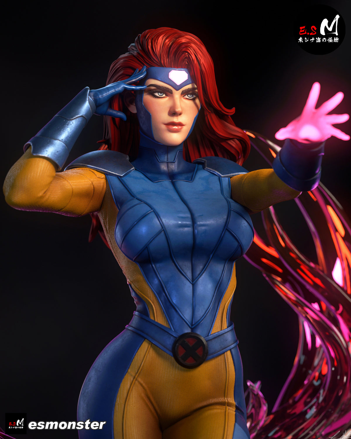Magic Aura Jean Grey Style X-Men Unpainted Resin Garage Kit (1/6-1/12)