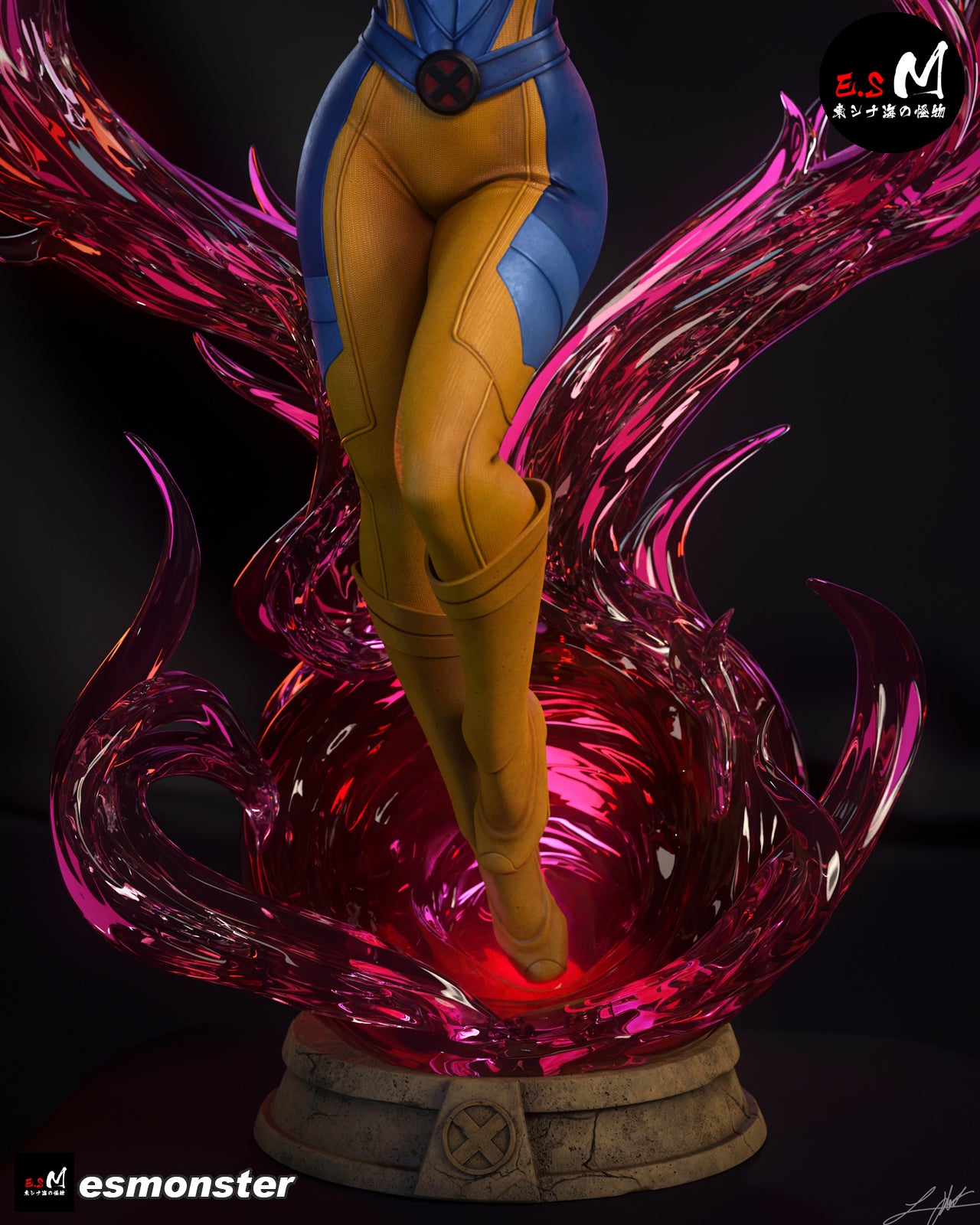 Magic Aura Jean Grey Style X-Men Unpainted Resin Garage Kit (1/6-1/12)