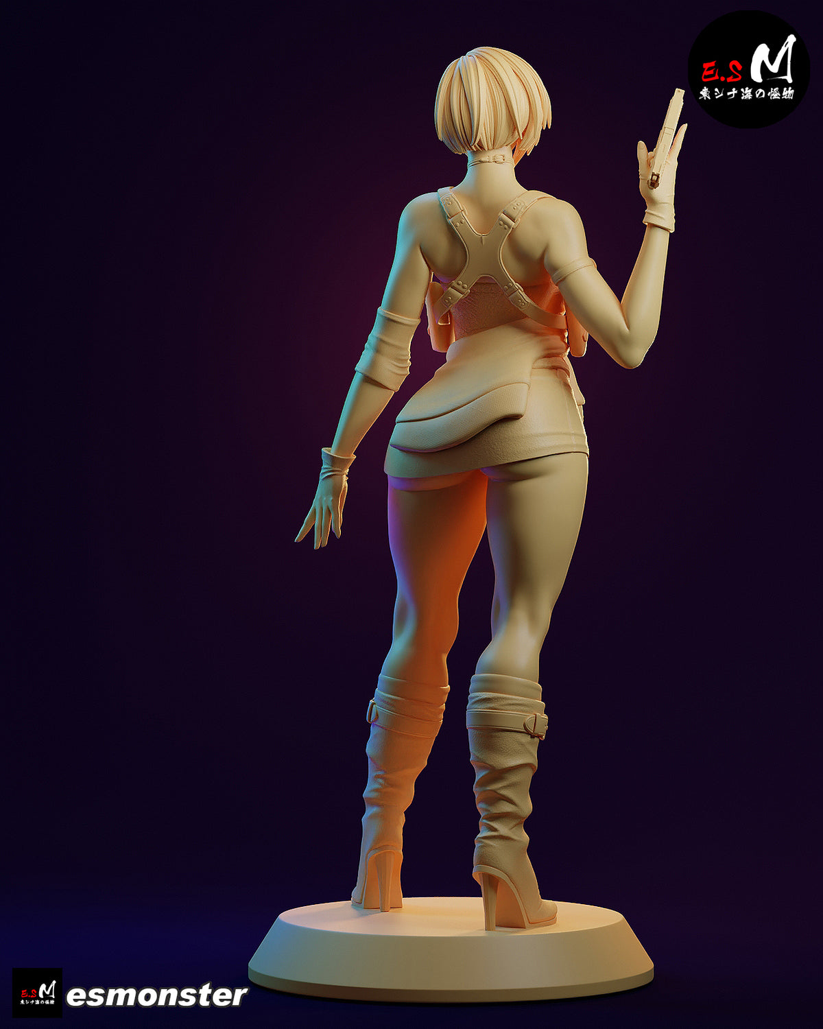 Classic Jill Valentine Style Resident Evil Unpainted Resin Garage Kit (1/6-1/12)