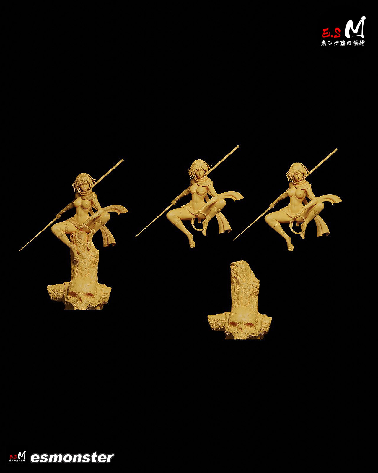 Relic Huntress Jin Fantasy Unpainted Resin Garage Model Kit (1/6-1/12)