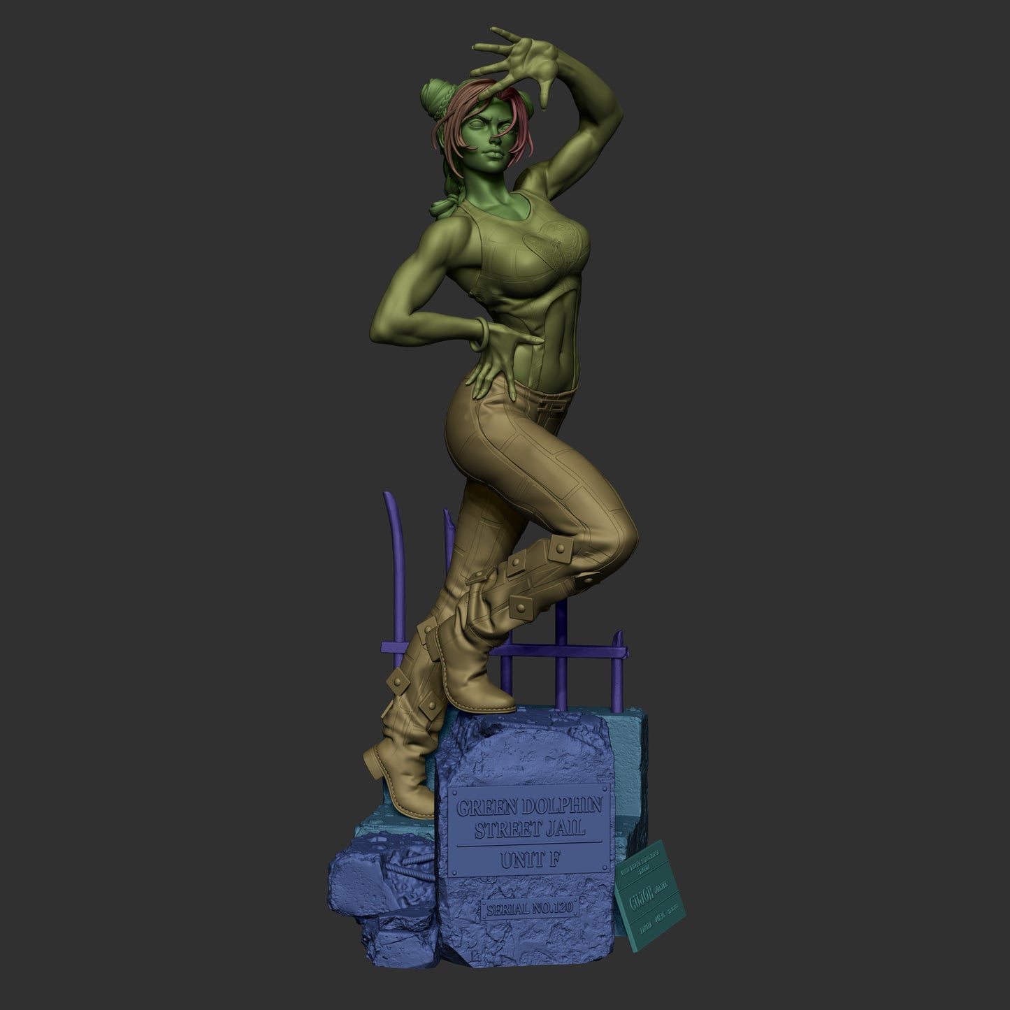 Jolyne Cujoh Style JoJo's Bizarre Adventure Resin Garage Kit (1/6-1/12)
