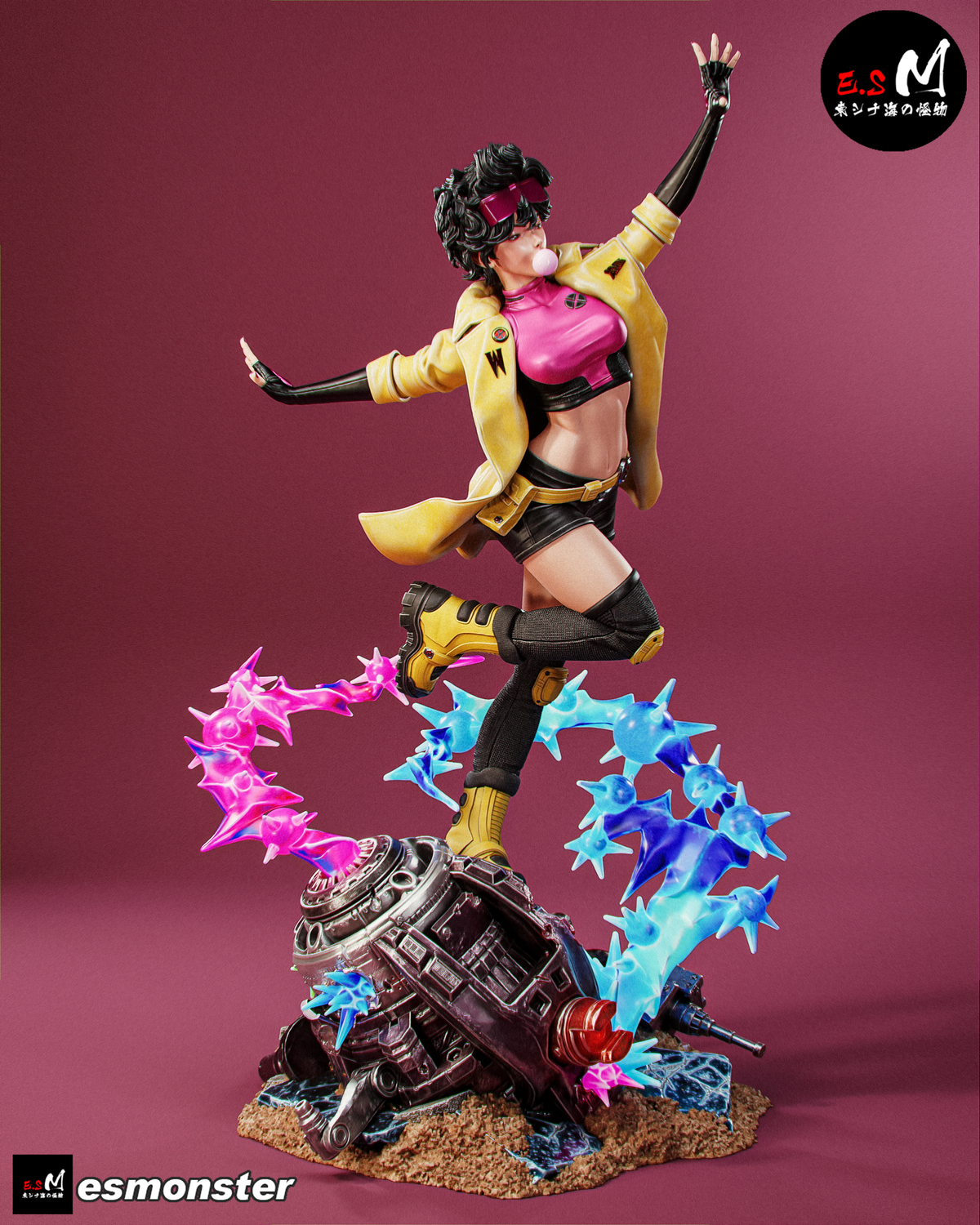 Jubilee Attack Style X-Men Unpainted Resin Garage Model Kit (1/6-1/12)