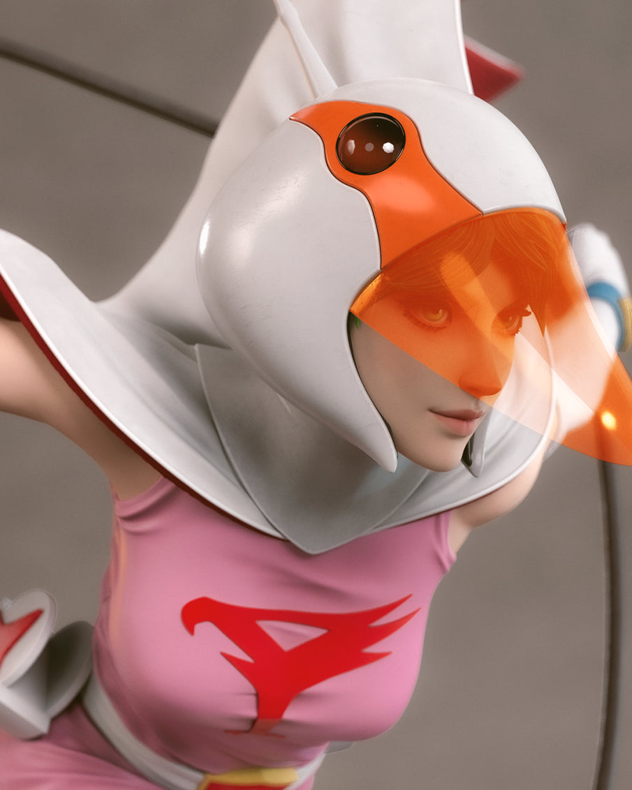 Jun the Swan Style Heroine – Unpainted 3D Printed Model Kit