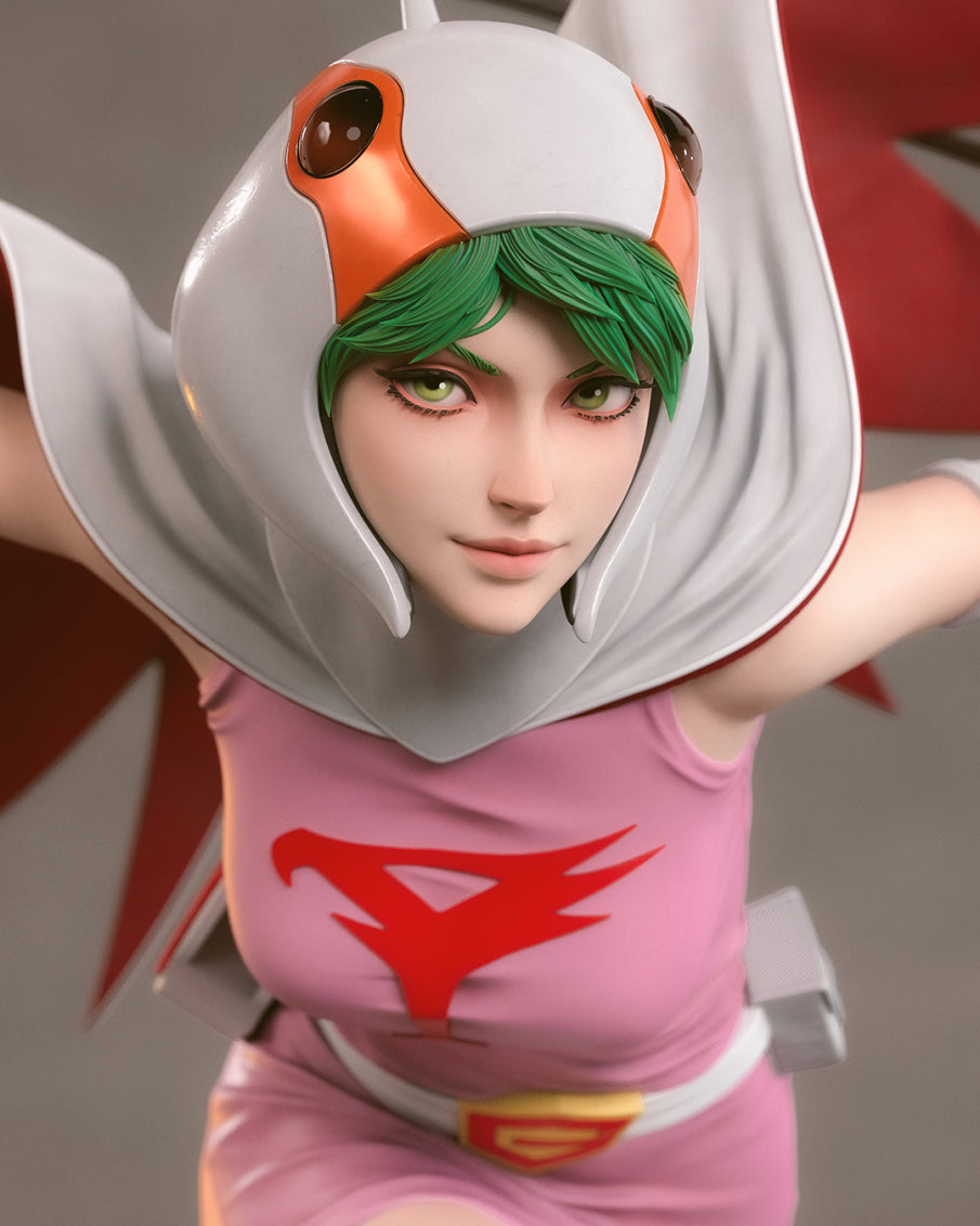 Jun the Swan Style Heroine – Unpainted 3D Printed Model Kit