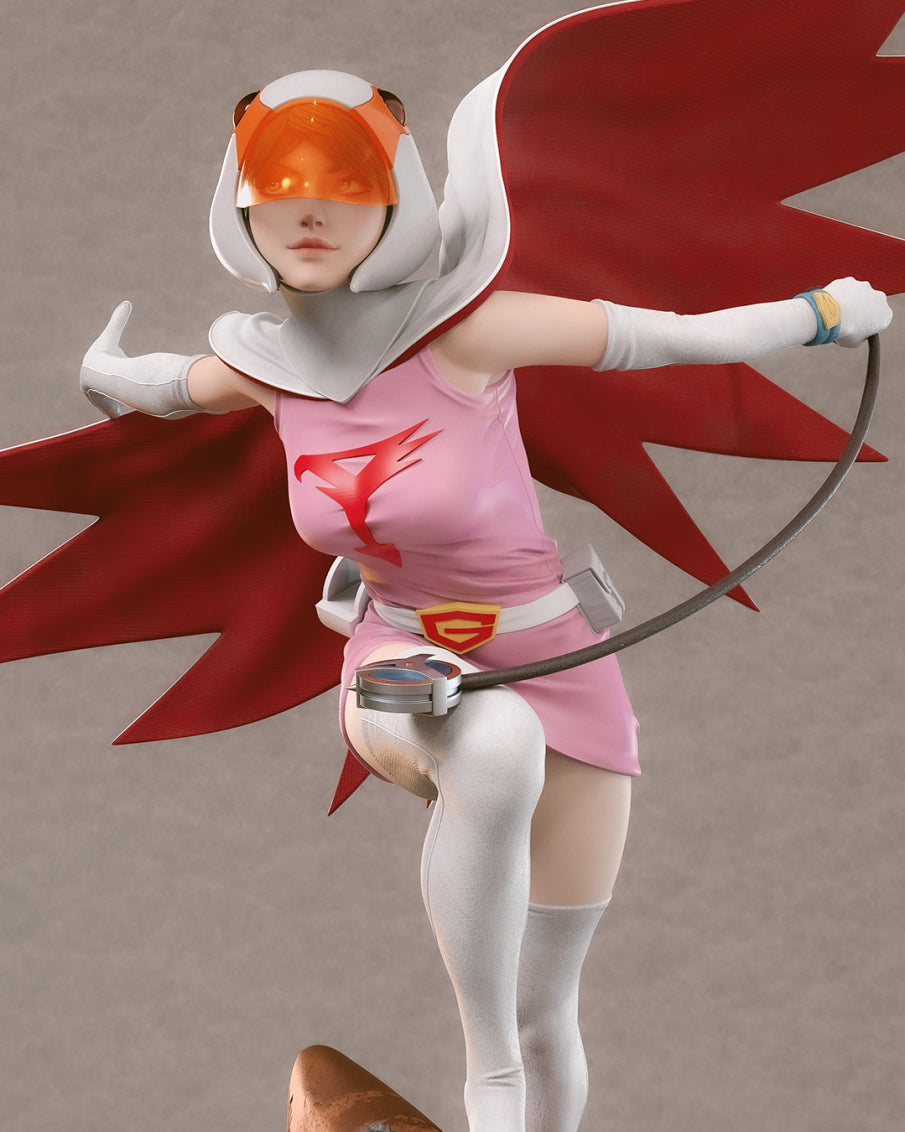 Jun the Swan Style Heroine – Unpainted 3D Printed Model Kit