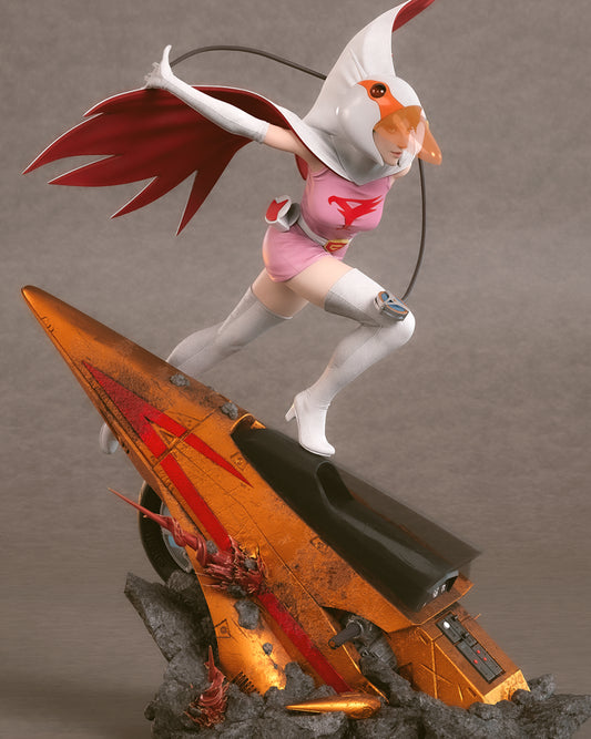 Jun the Swan Style Heroine – Unpainted 3D Printed Model Kit