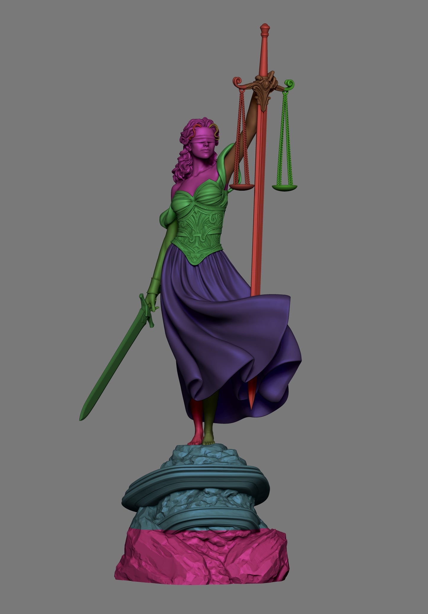Justice OC – Unpainted 3D Printed Model Kit