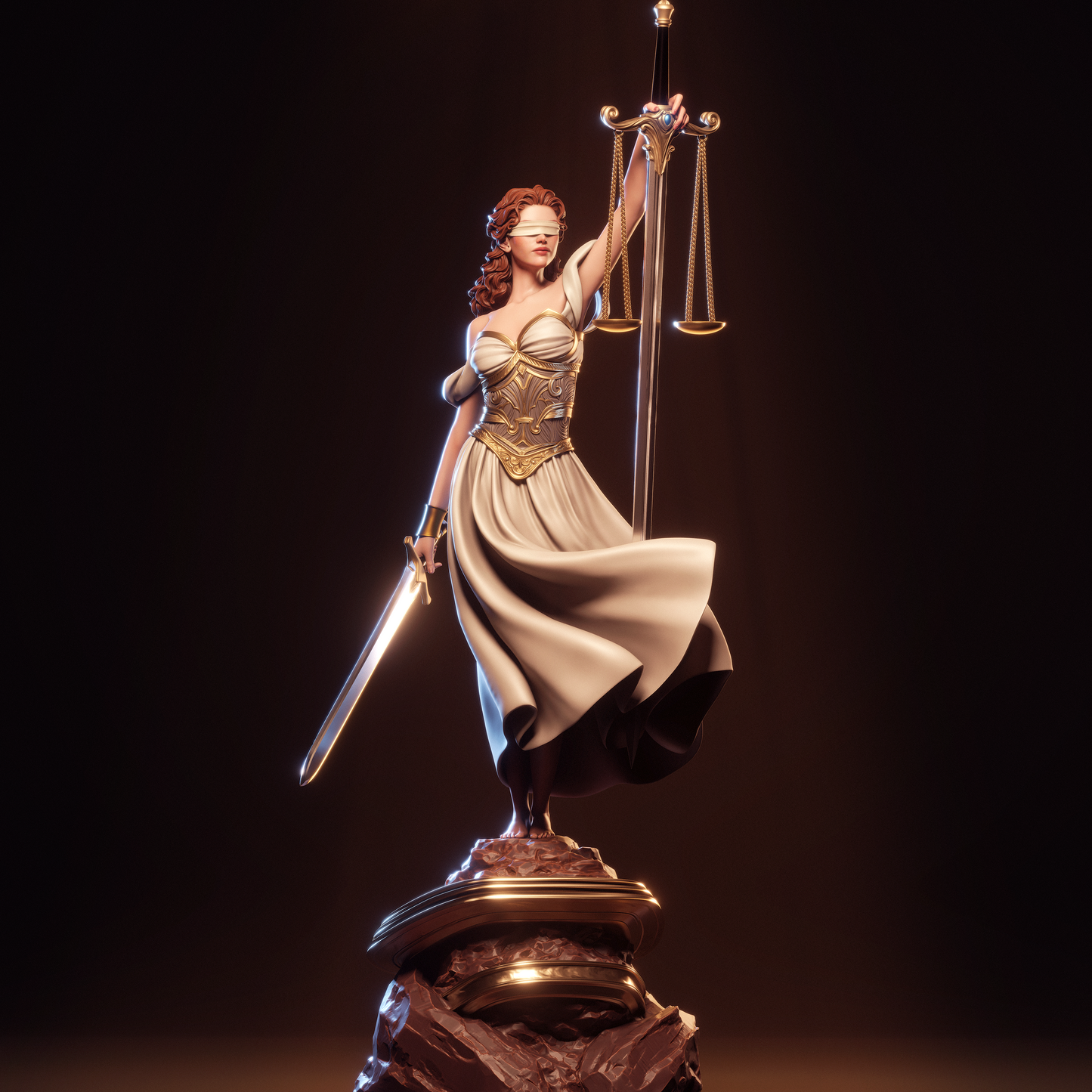 Justice OC – Unpainted 3D Printed Model Kit