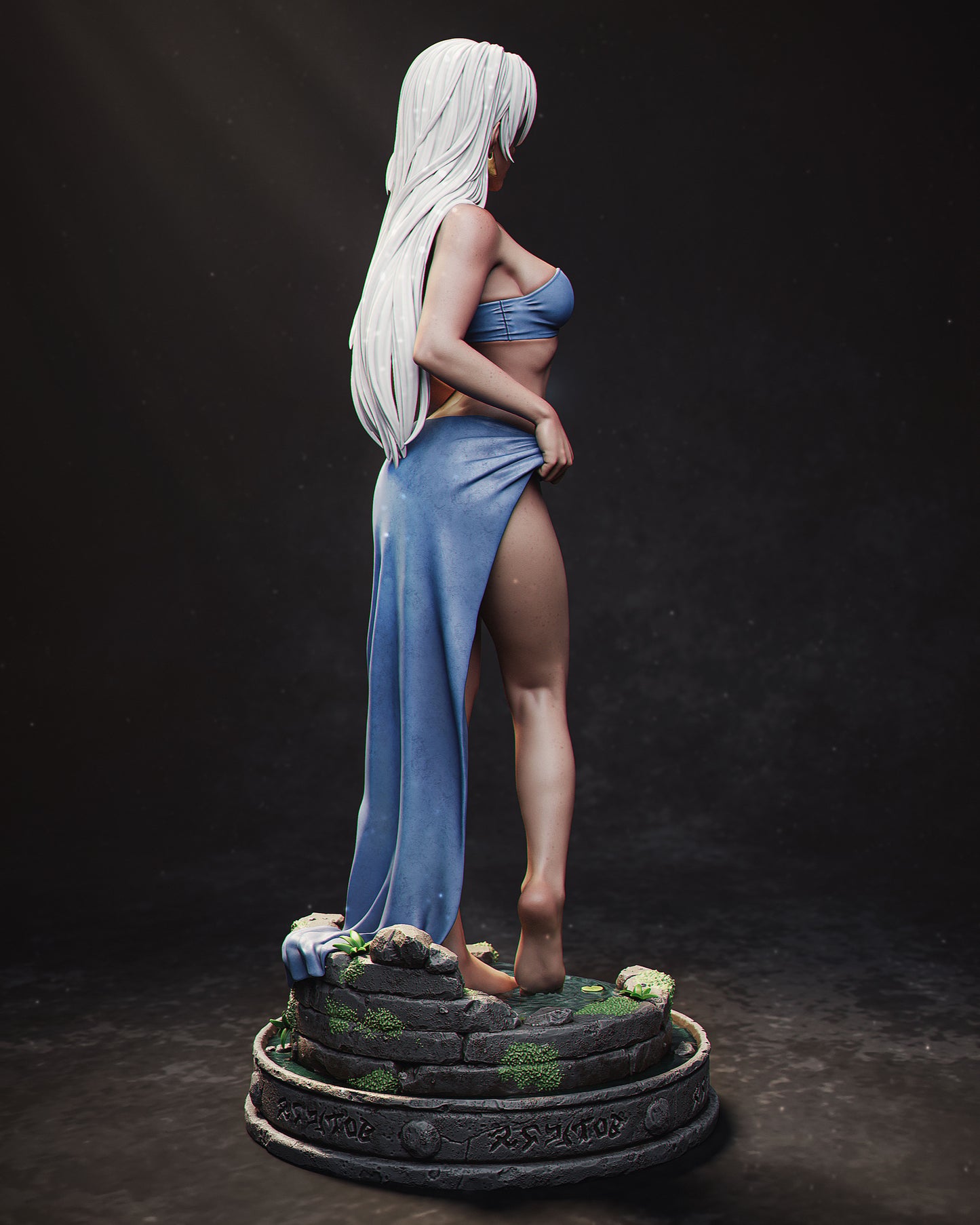 Kida style Atlantean Warrior Girl resin kit – Unpainted 3D Printed Model kit