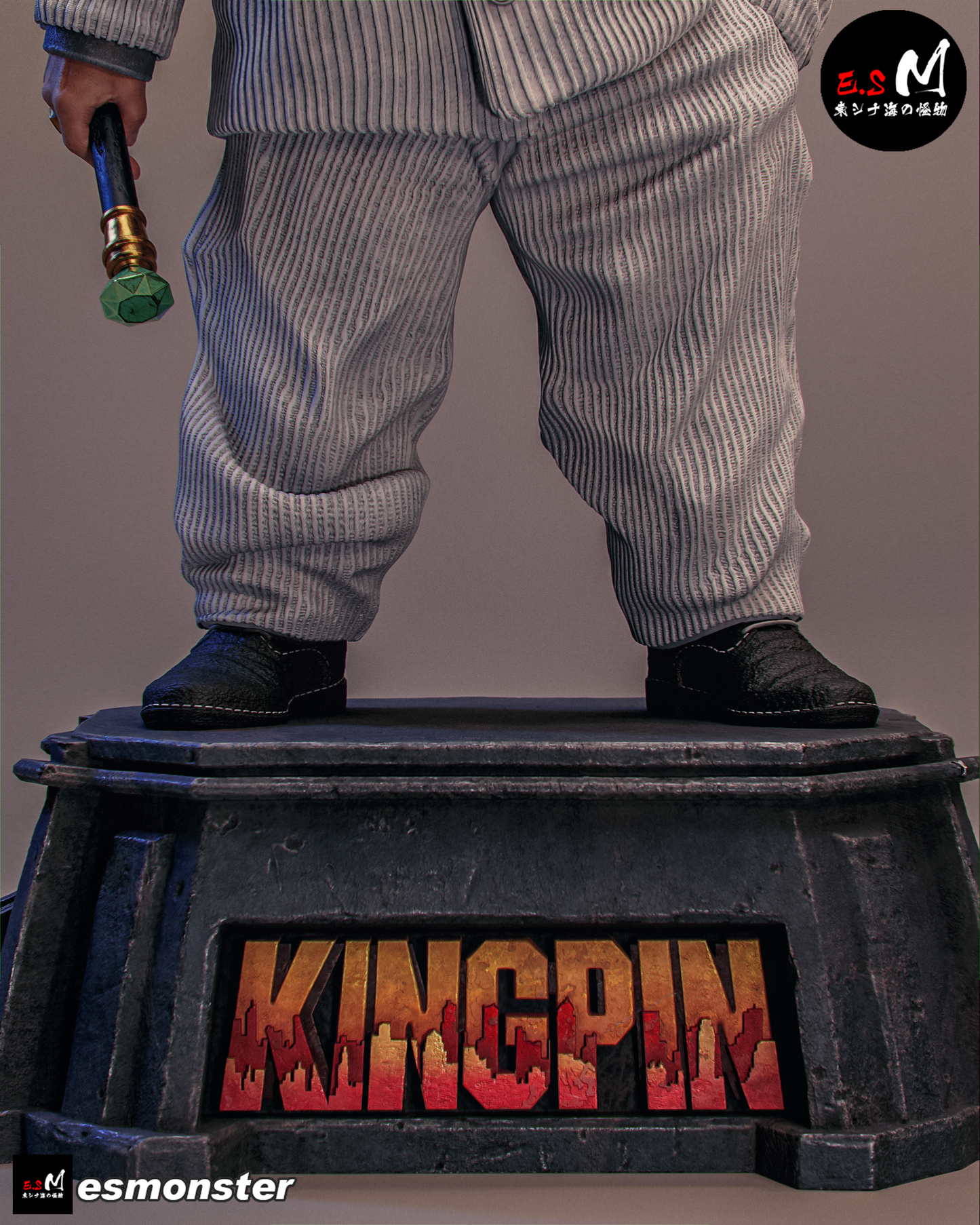 Imposing Kingpin Style Marvel Unpainted Resin Garage Model Kit (1/6-1/12)