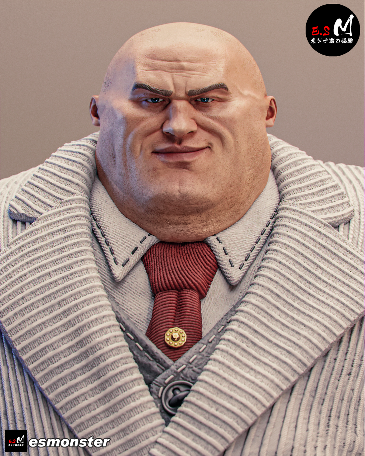 Imposing Kingpin Style Marvel Unpainted Resin Garage Model Kit (1/6-1/12)
