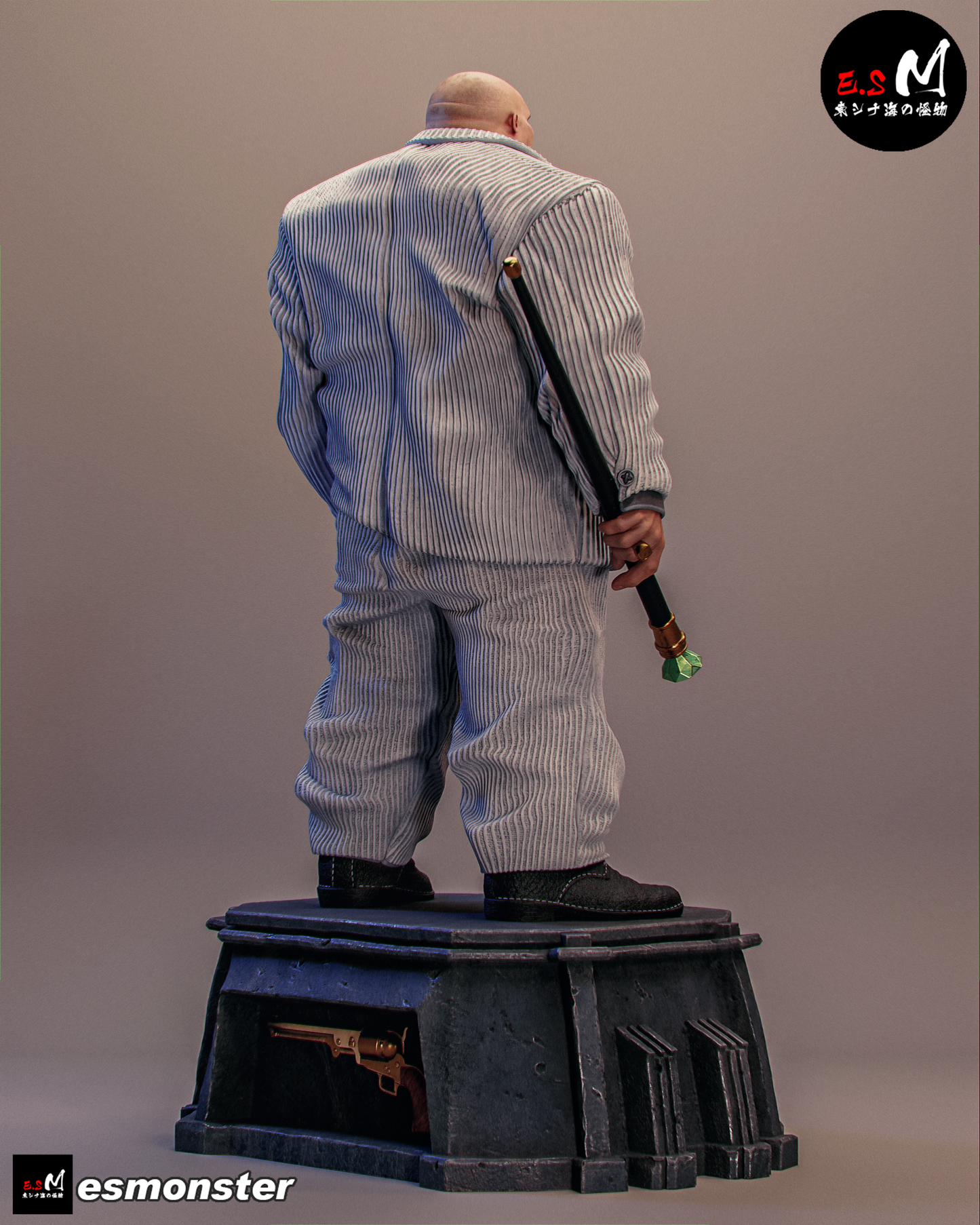 Imposing Kingpin Style Marvel Unpainted Resin Garage Model Kit (1/6-1/12)