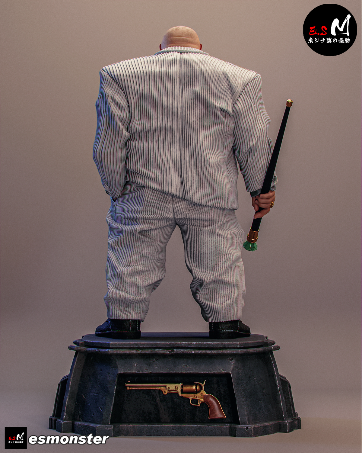 Imposing Kingpin Style Marvel Unpainted Resin Garage Model Kit (1/6-1/12)