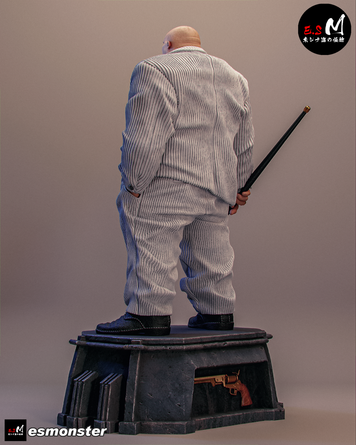 Imposing Kingpin Style Marvel Unpainted Resin Garage Model Kit (1/6-1/12)