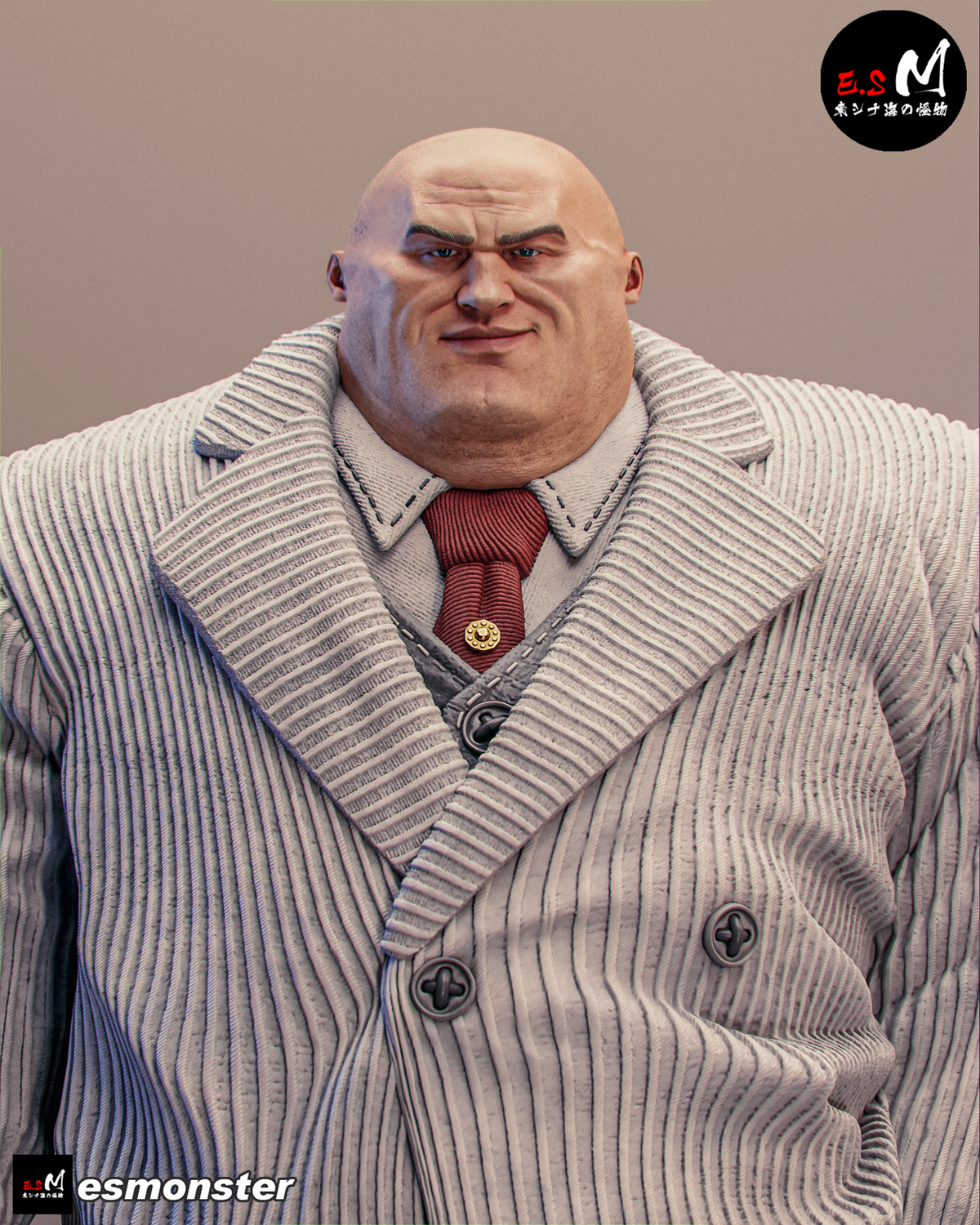 Imposing Kingpin Style Marvel Unpainted Resin Garage Model Kit (1/6-1/12)