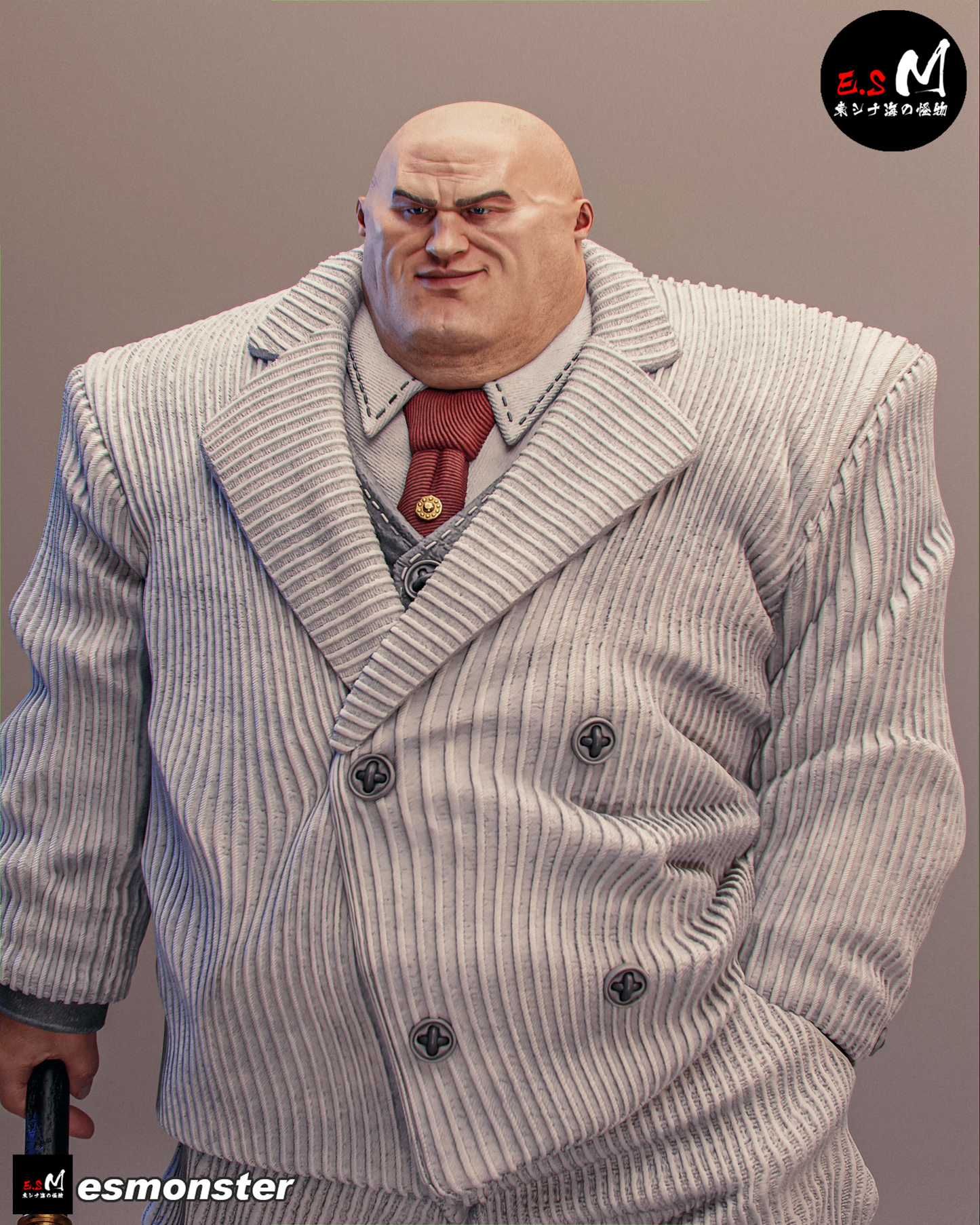 Imposing Kingpin Style Marvel Unpainted Resin Garage Model Kit (1/6-1/12)