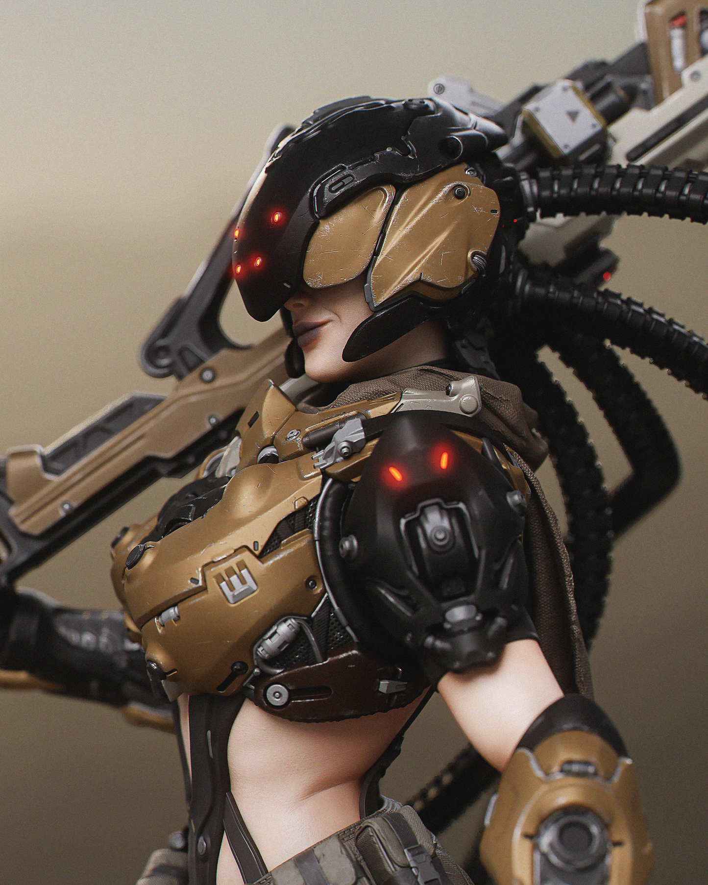 Kyla Style Tactical Operative – Unpainted 3D Printed Model Kit