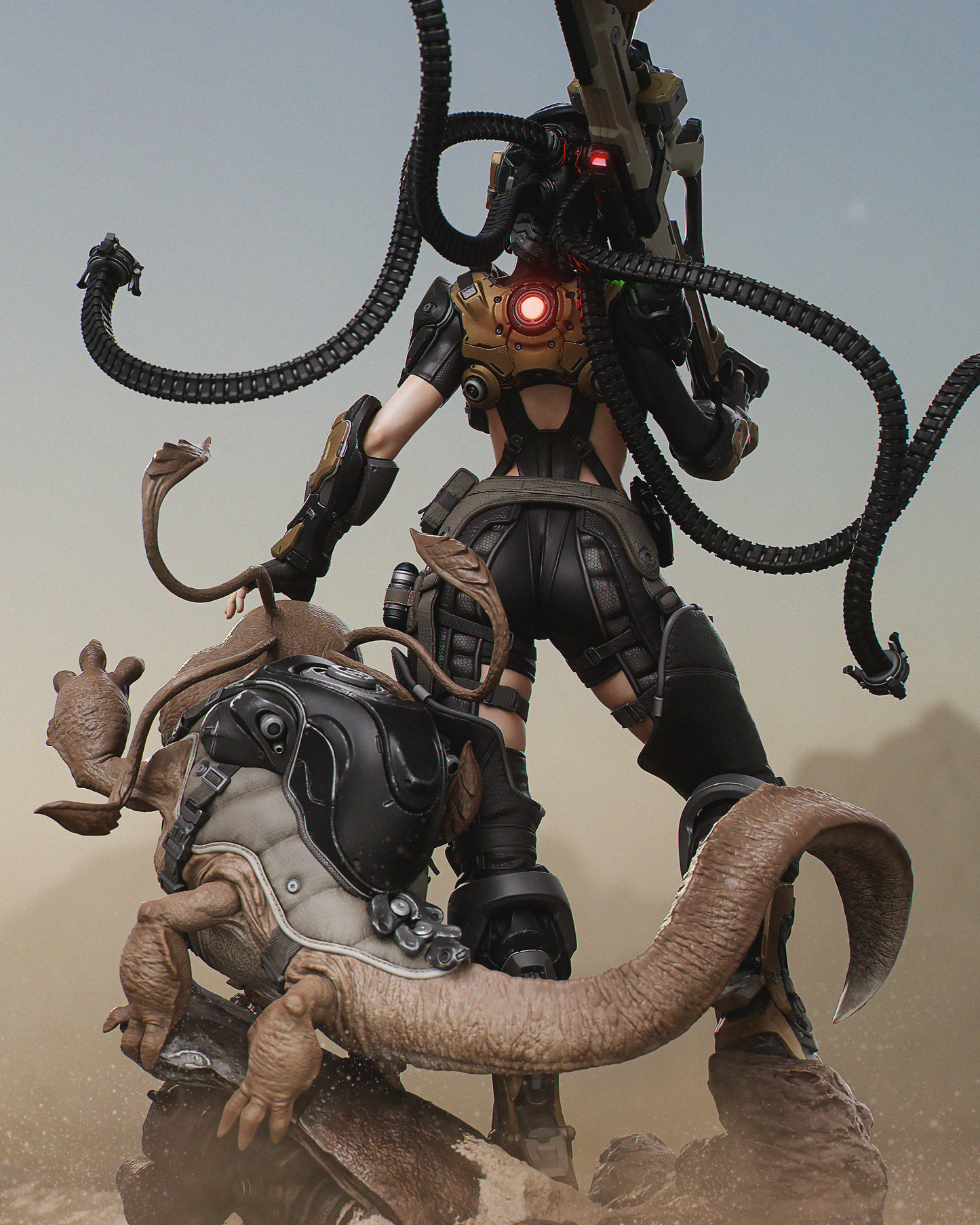 Kyla Style Tactical Operative – Unpainted 3D Printed Model Kit