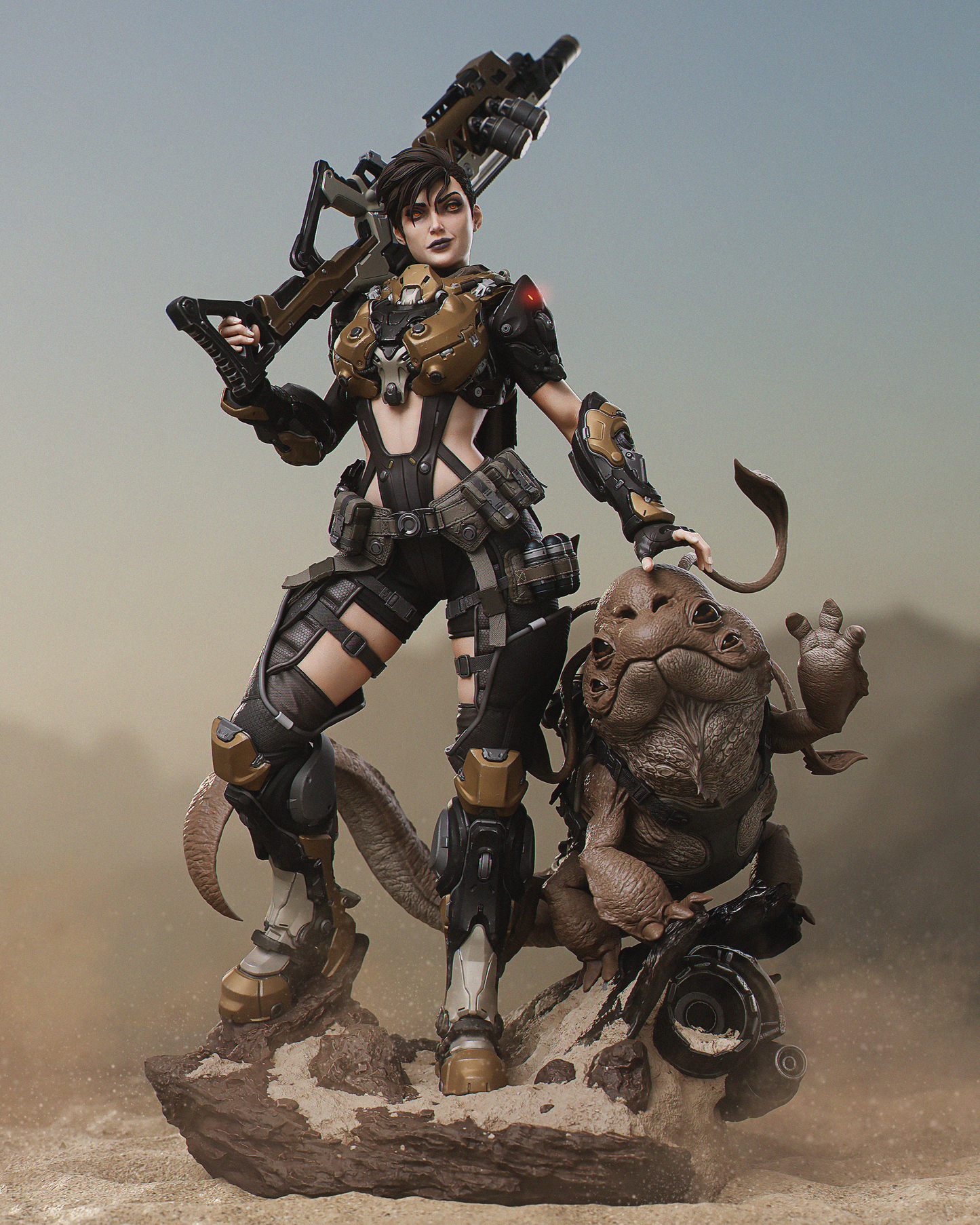 Kyla Style Tactical Operative – Unpainted 3D Printed Model Kit