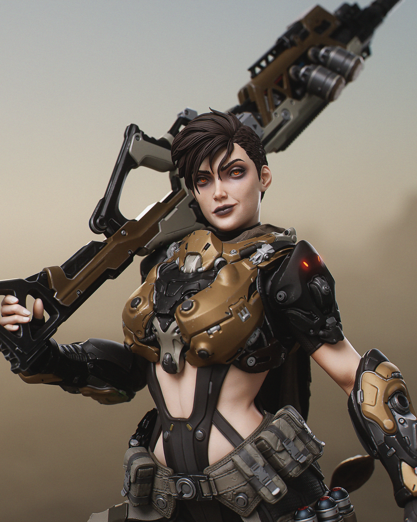 Kyla Style Tactical Operative – Unpainted 3D Printed Model Kit