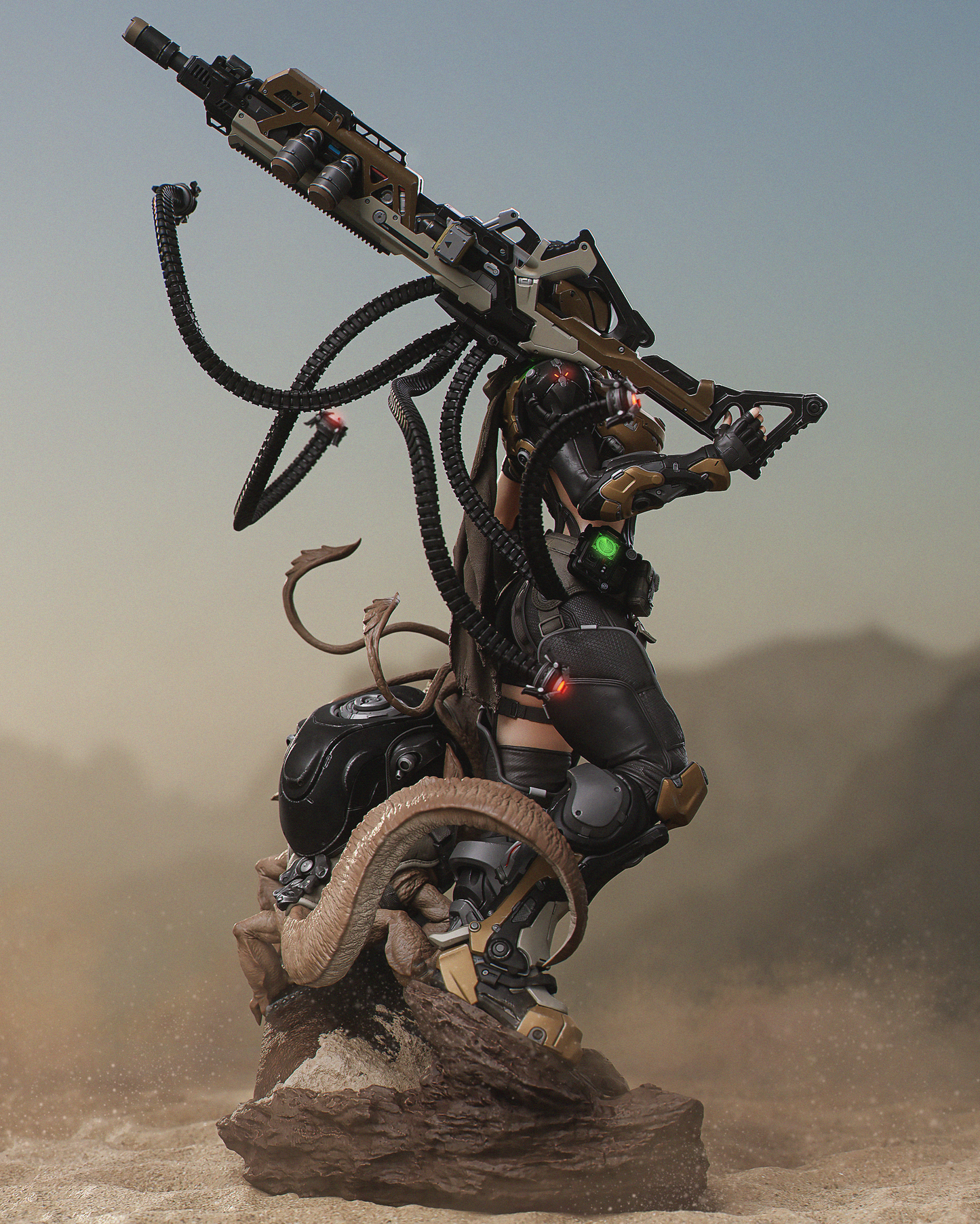 Kyla Style Tactical Operative – Unpainted 3D Printed Model Kit