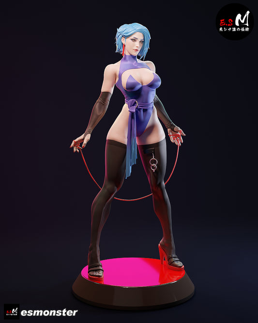 Cyberpunk Line Girl Sci-Fi Unpainted Resin Garage Model Kit (1/6-1/12)