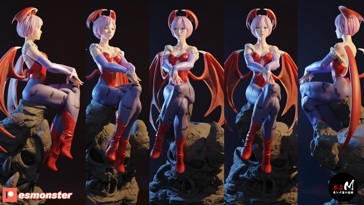 Lilith Aensland Alluring Style Darkstalkers Unpainted Resin Garage Kit (1/6-1/12