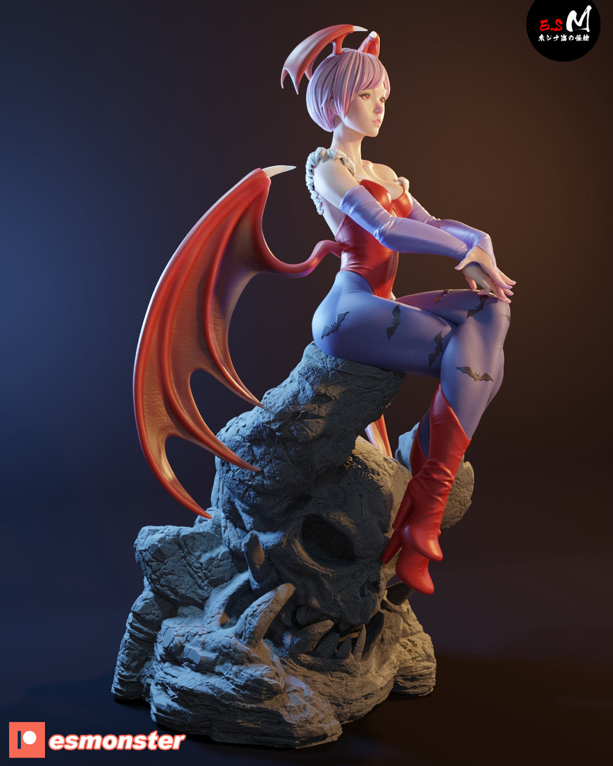 Lilith Aensland Alluring Style Darkstalkers Unpainted Resin Garage Kit (1/6-1/12