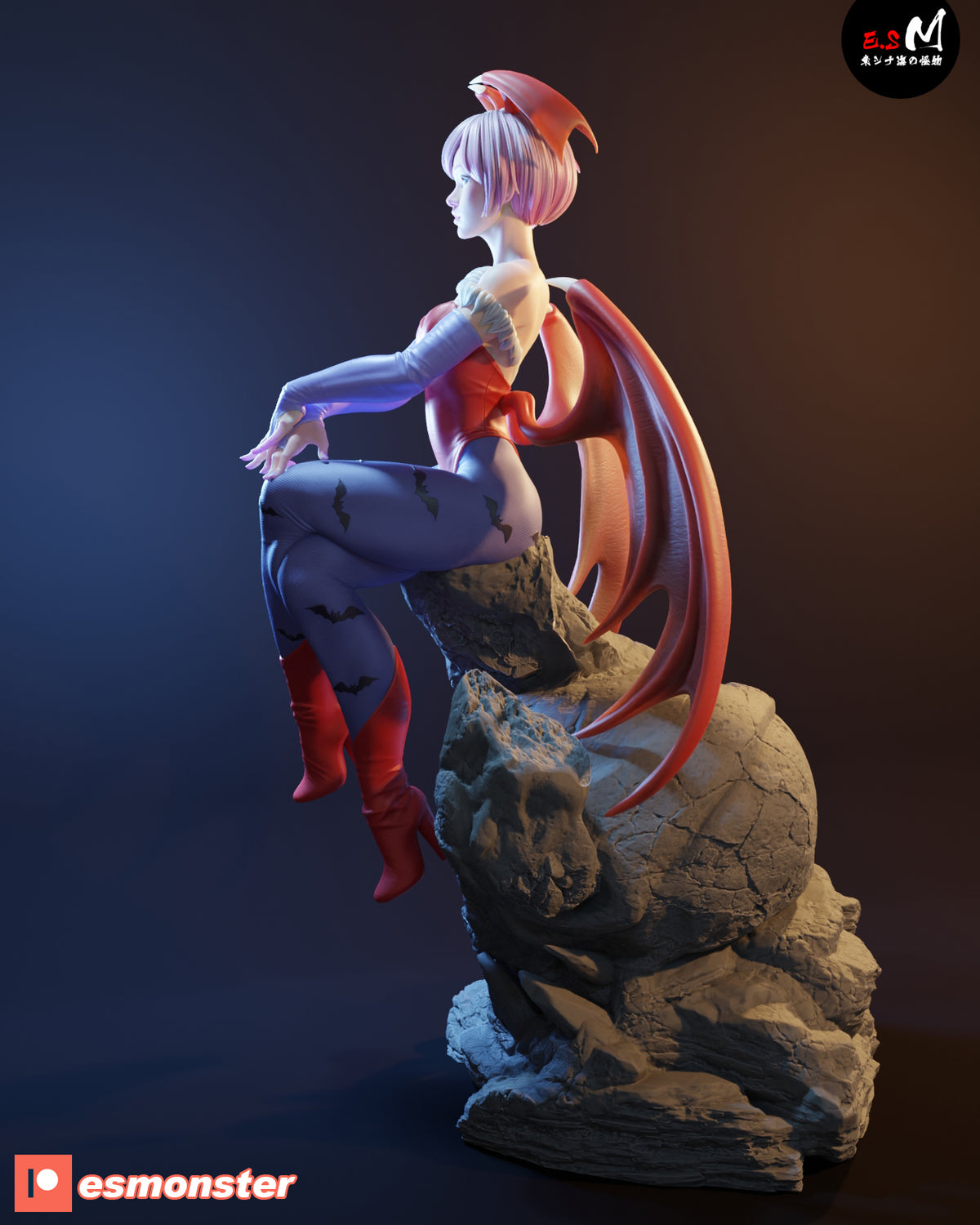 Lilith Aensland Alluring Style Darkstalkers Unpainted Resin Garage Kit (1/6-1/12