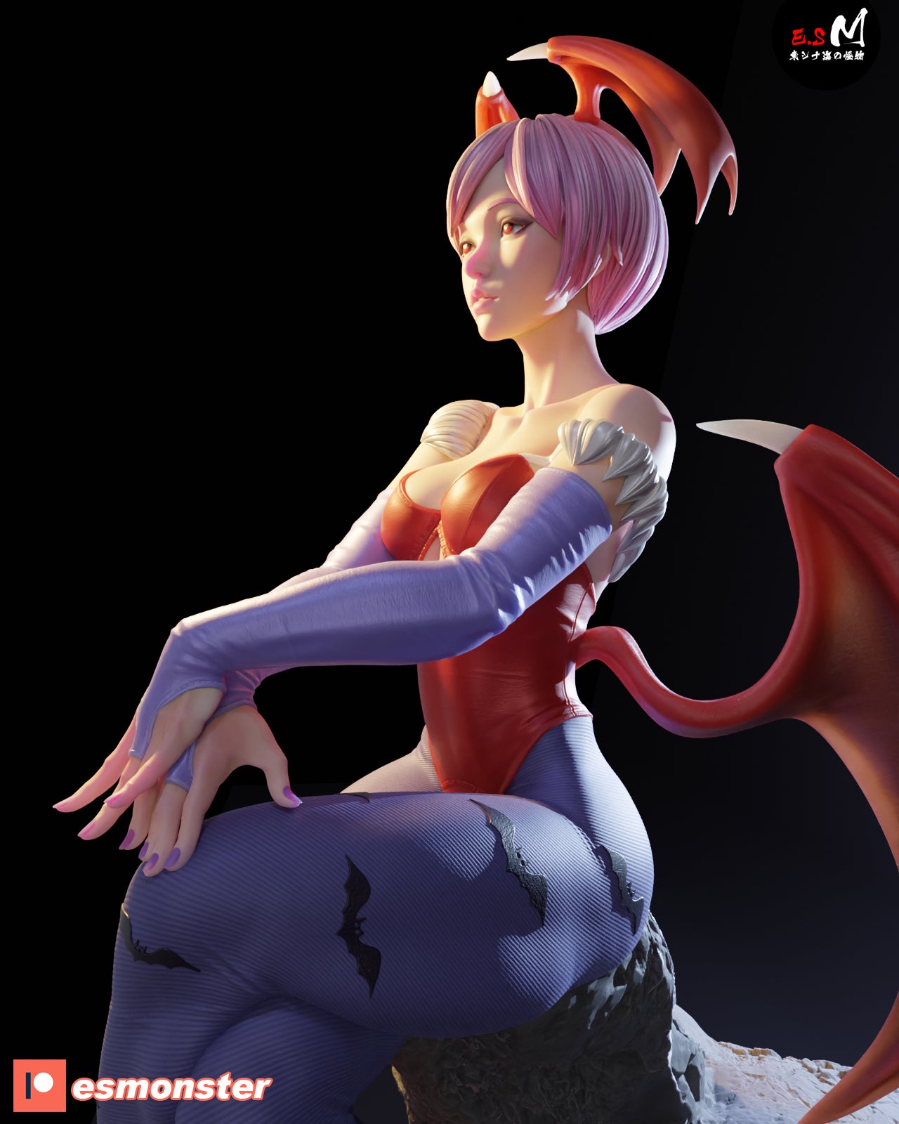 Lilith Aensland Alluring Style Darkstalkers Unpainted Resin Garage Kit (1/6-1/12