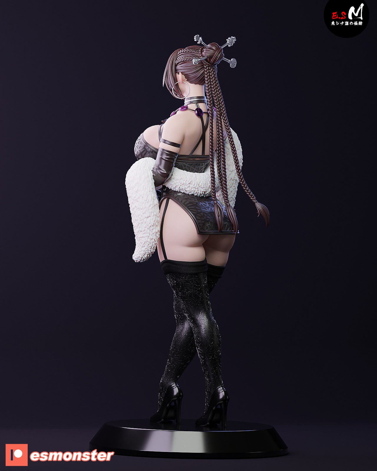 Lulu Alluring Style Final Fantasy JRPG Unpainted Resin Garage Model Kit (1/6-1/12)