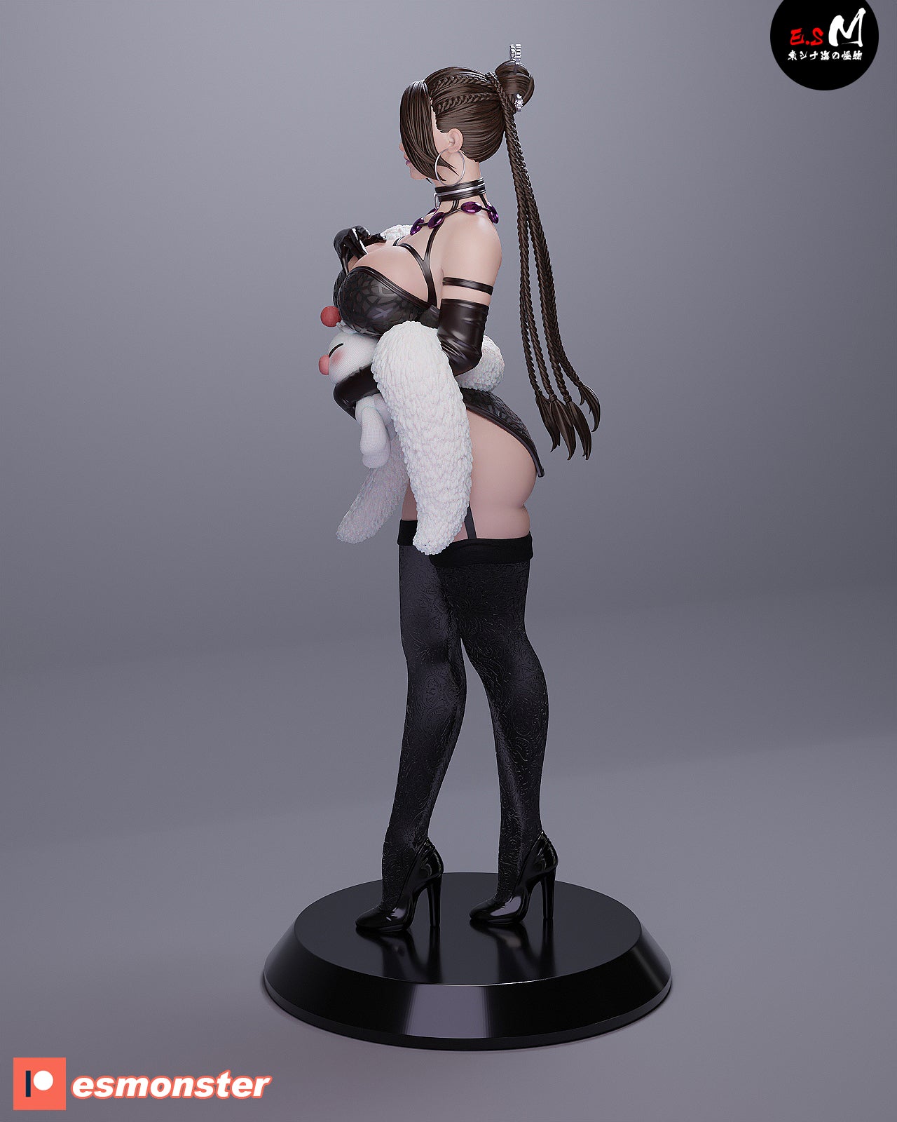 Lulu Alluring Style Final Fantasy JRPG Unpainted Resin Garage Model Kit (1/6-1/12)
