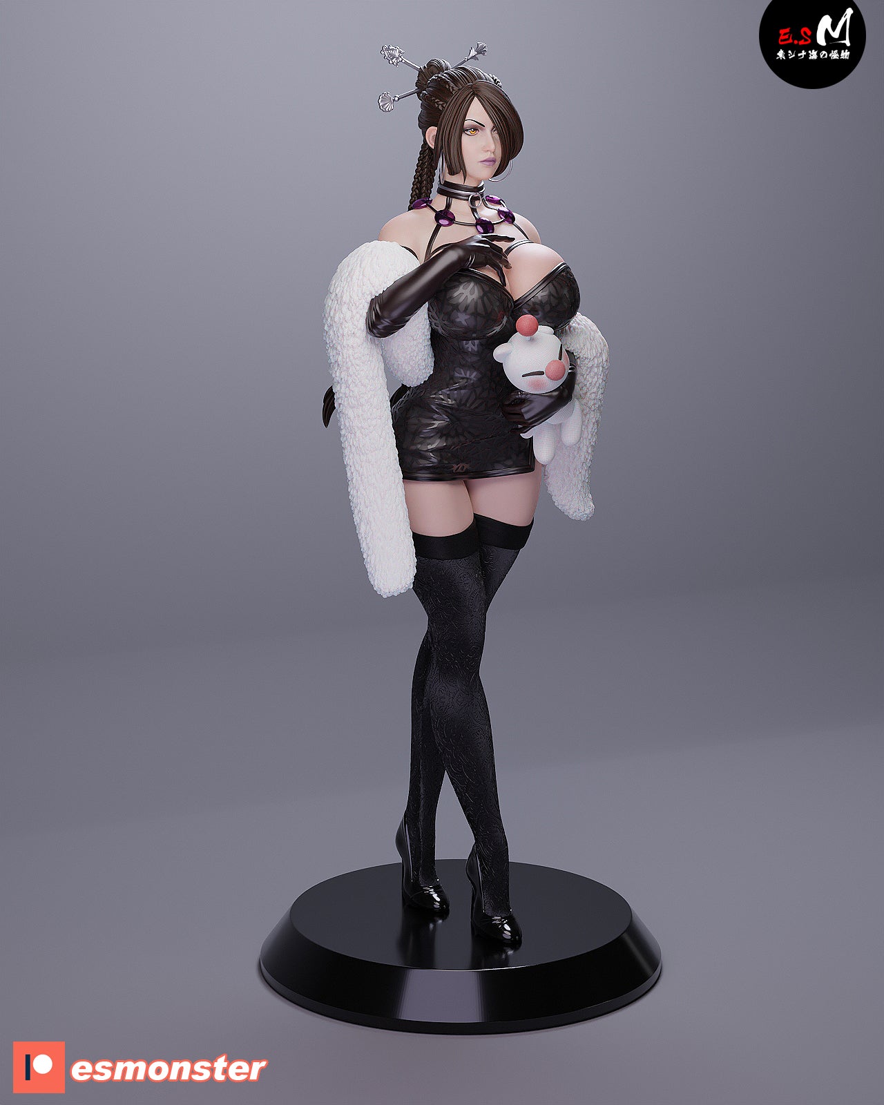 Lulu Alluring Style Final Fantasy JRPG Unpainted Resin Garage Model Kit (1/6-1/12)
