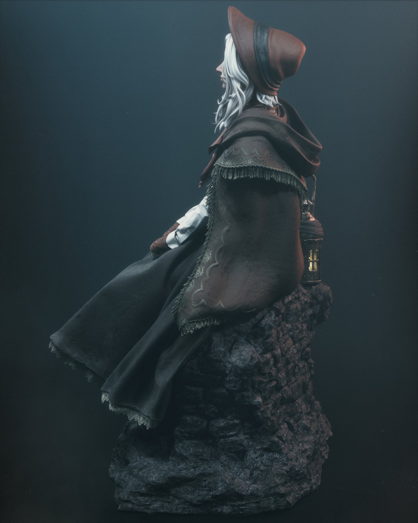 Waiting Plain Doll Style Bloodborne Unpainted Resin Garage Model Kit (1/6-1/12)