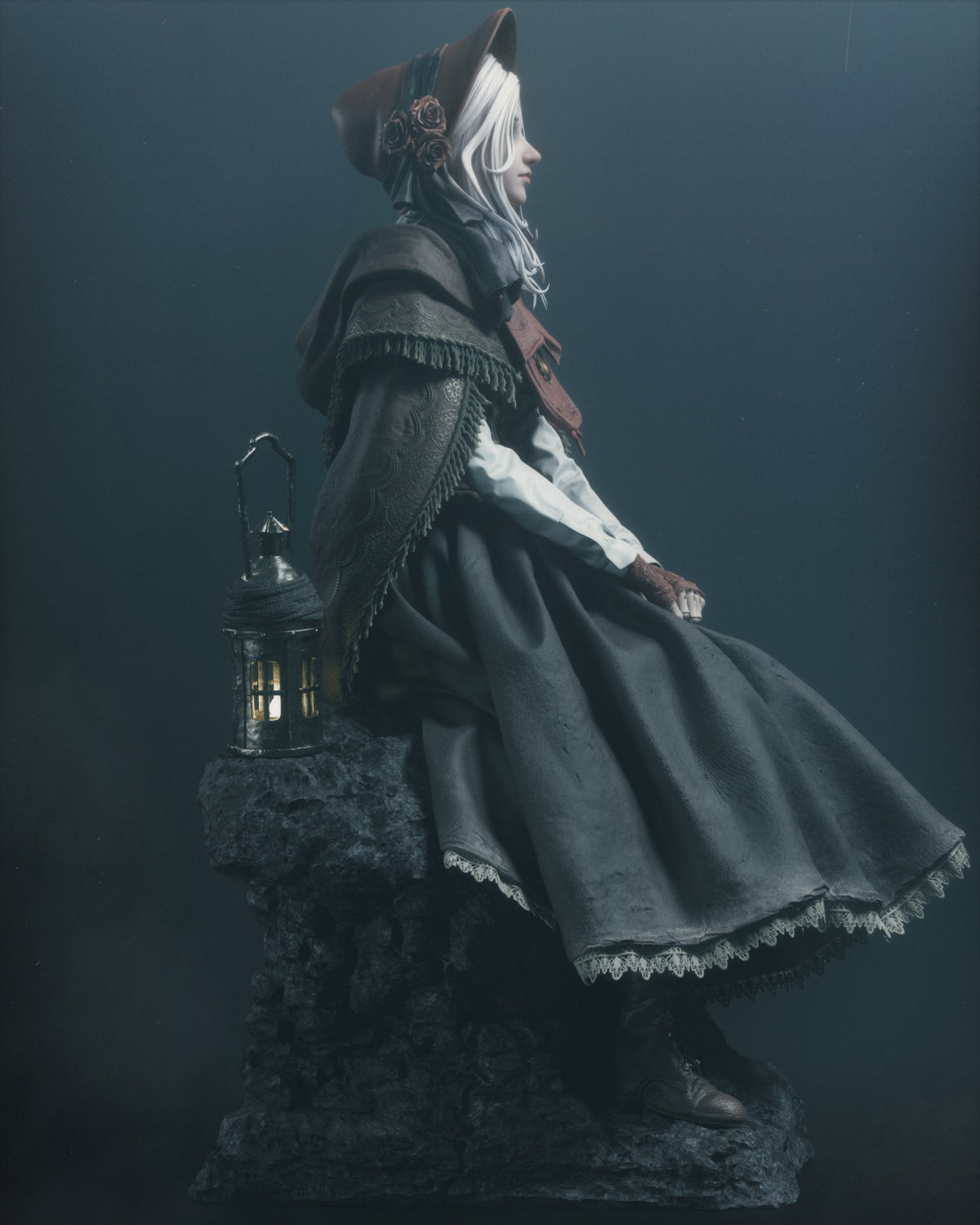 Waiting Plain Doll Style Bloodborne Unpainted Resin Garage Model Kit (1/6-1/12)